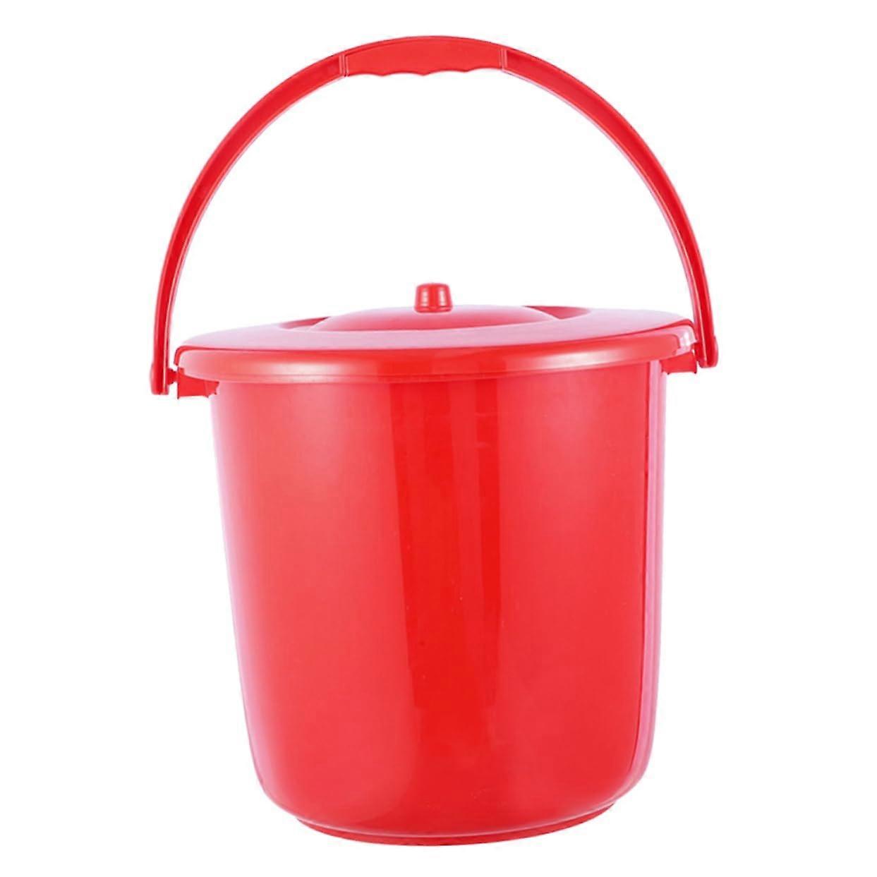 Chamber Pot with Lid and Handle, Portable Urinal for Adults and Pregnant Women, Home Use, Durable and Stable Design