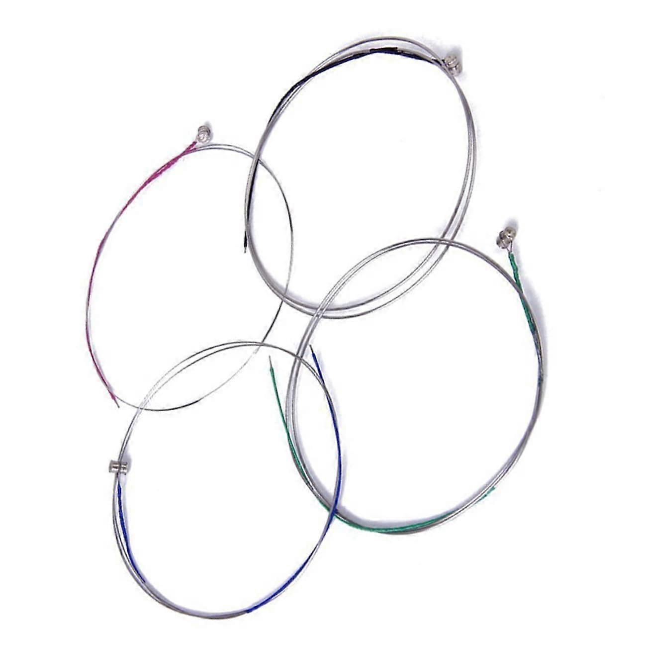Violin Guitar Set Stainless Steel Core Electric Nickel Strings 3/4 and 4/4 Violin String Accessories and Bridge