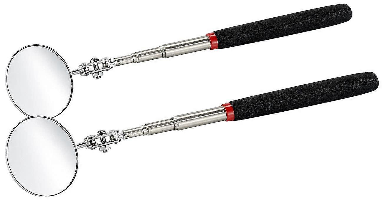 Inspection Mirror: Set of 2 Telescopic Mirrors, Extendable up to 66 cm