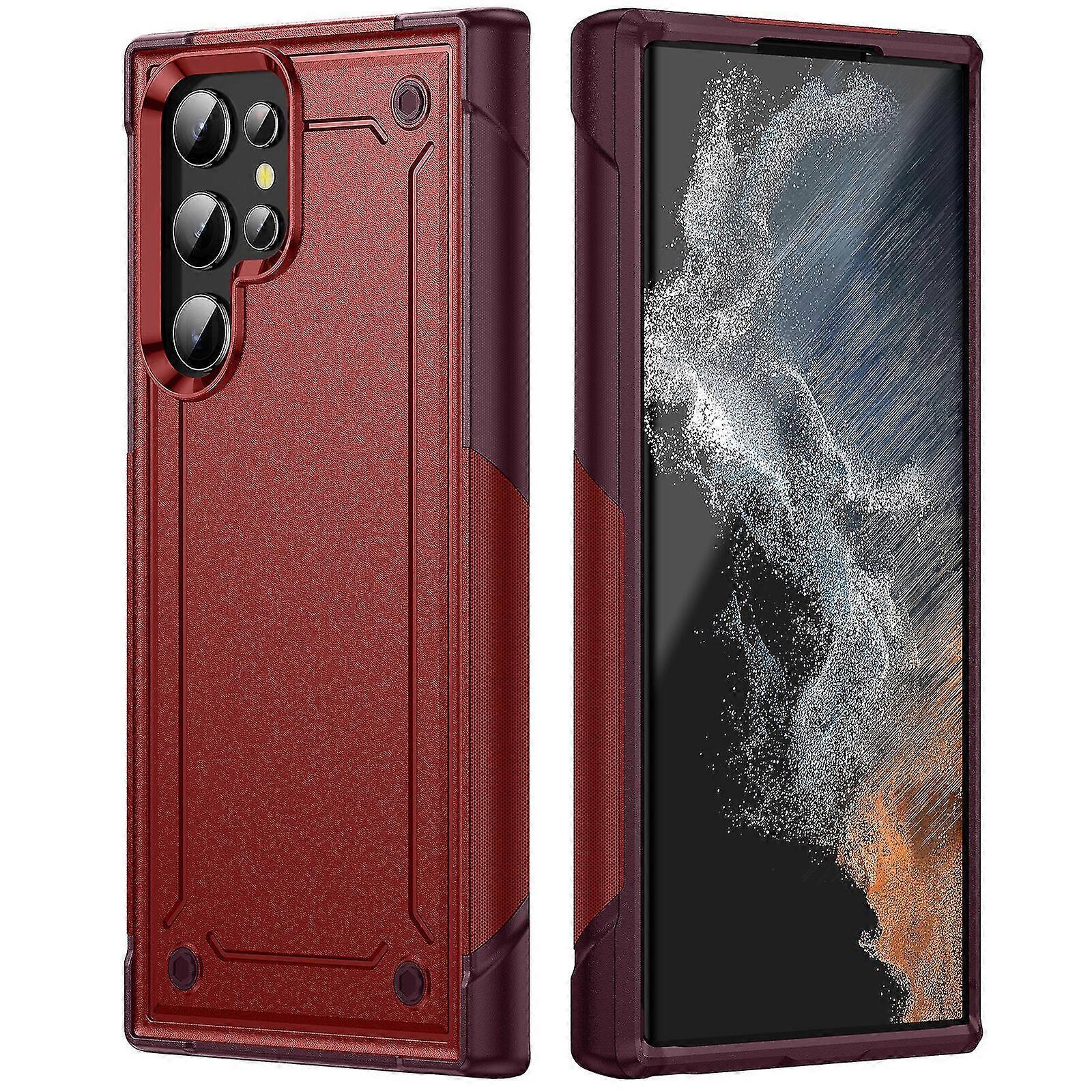 For Samsung Galaxy S23 Ultra Shockproof Phone Case (Red)