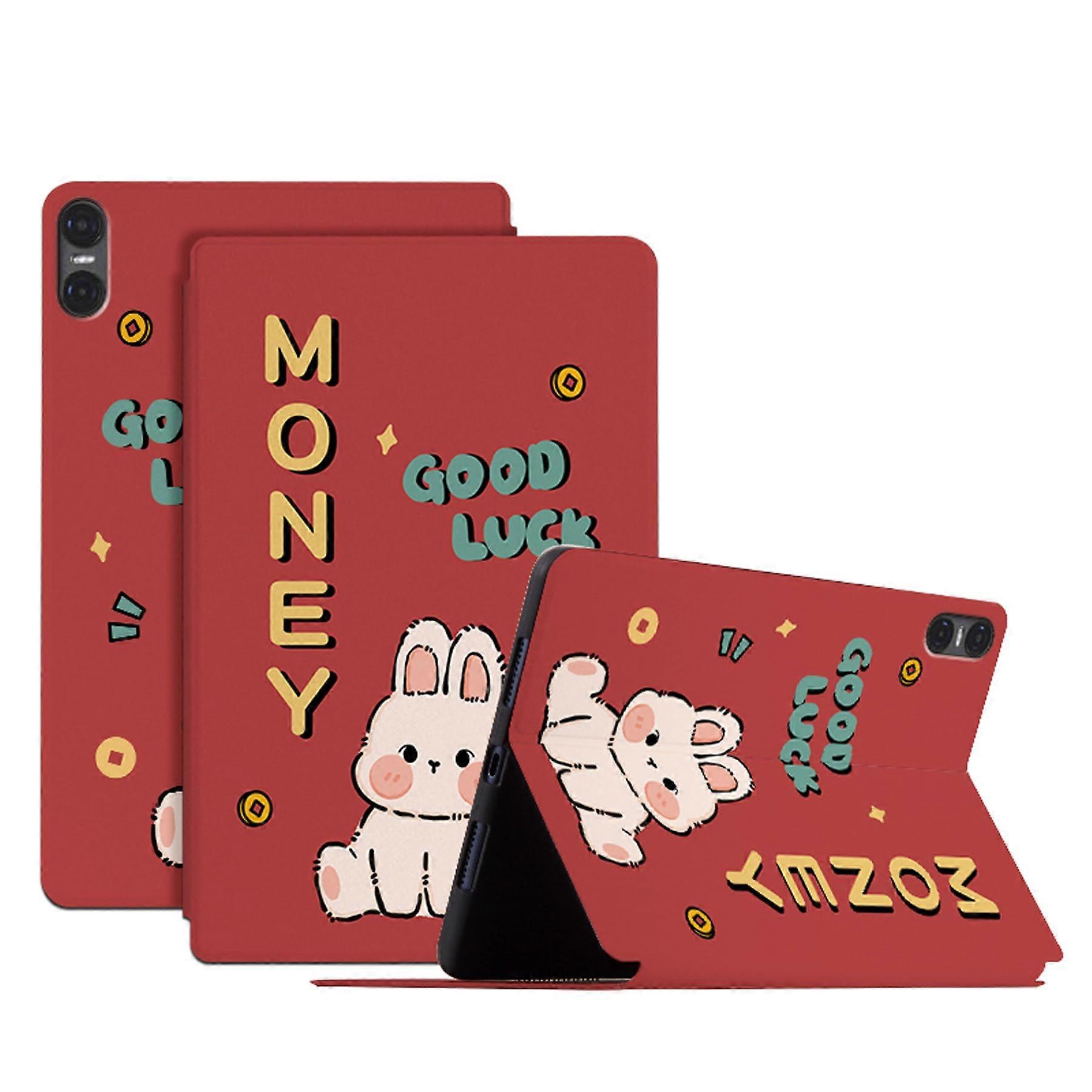 Case For TechLife Pad 10.36 Inch PU Leather Happy Celebration Pattern, Flip Stand Ultra-Thin Auto Sleep/Wake 03