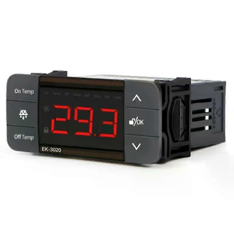 Digital Temperature Controller 220V Cool Heat Switch Refrigerator Refrigeration Defrost Thermostat Sensor