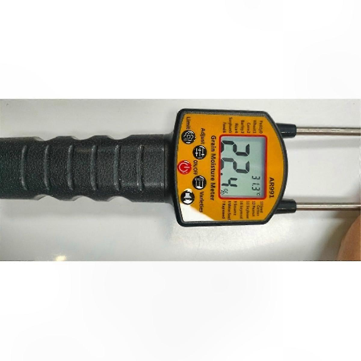 Grain Moisture Tester for Wheat, Corn, Rice, Soybean, Sorghum, Peanut, Sesame, and More