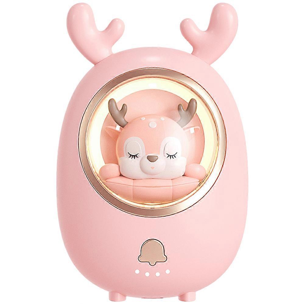 USB Charging Hand Warmer Cartoon Animal Shape Mini Portable Abs Pink for Power Bank 1 Set