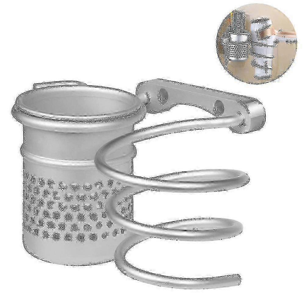 Montaggio a parete Asciugacapelli Holder & Asciugacapelli Hanging Shelf Organizer Set per Bagno Storage