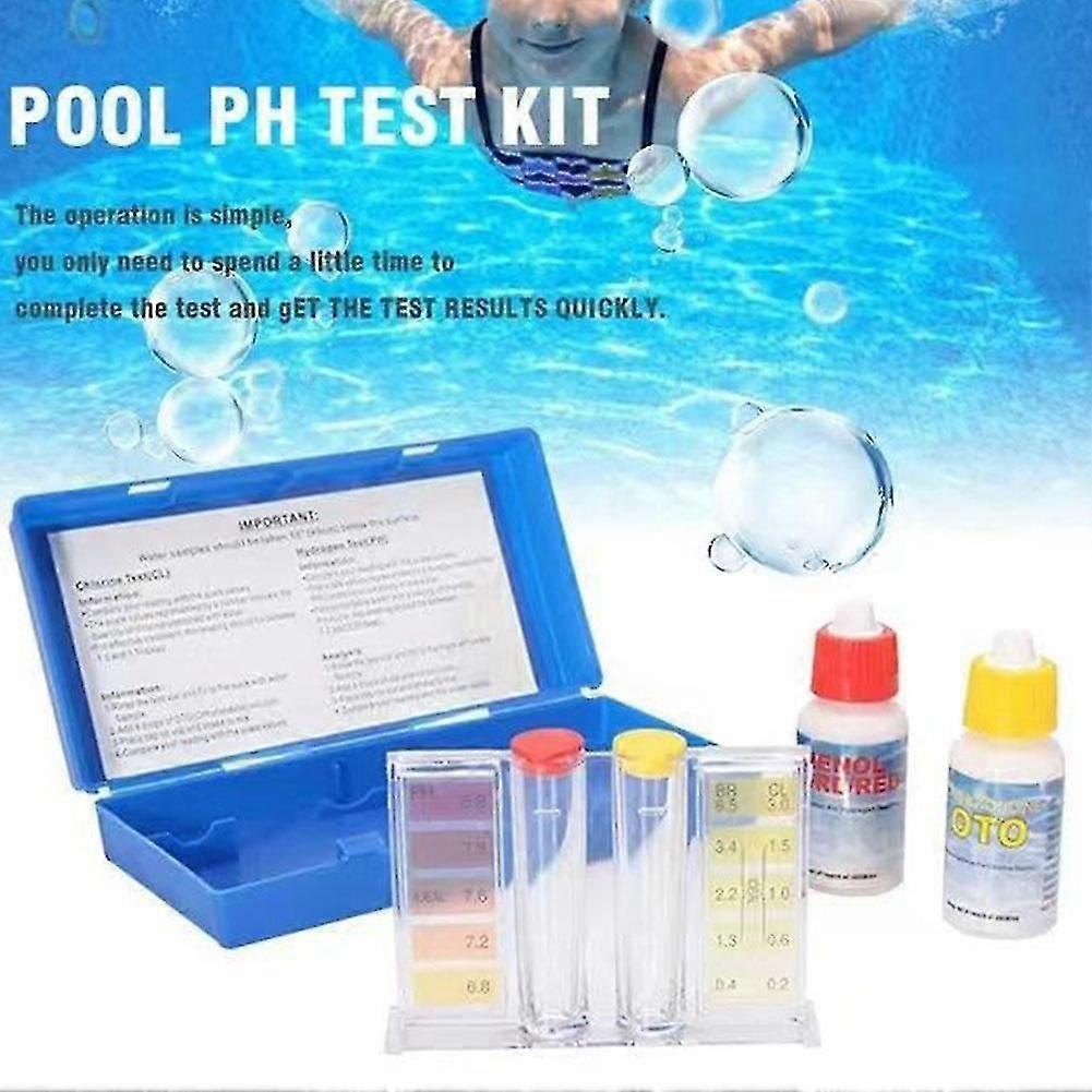 PH Chlorine Water Quality Test Kit Swimming Pool Tester Water Testing Box PLB2
