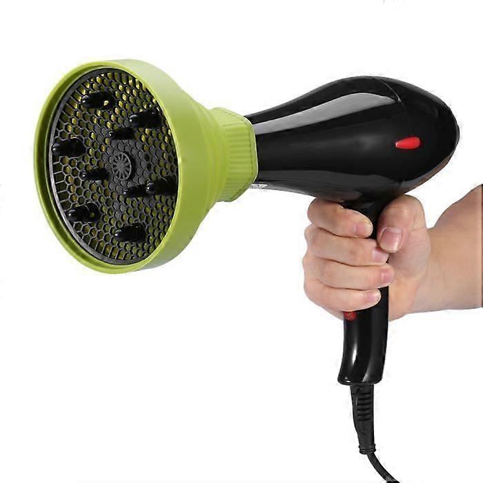 Foldable Silicone Hair Dryer Diffuser (Green)