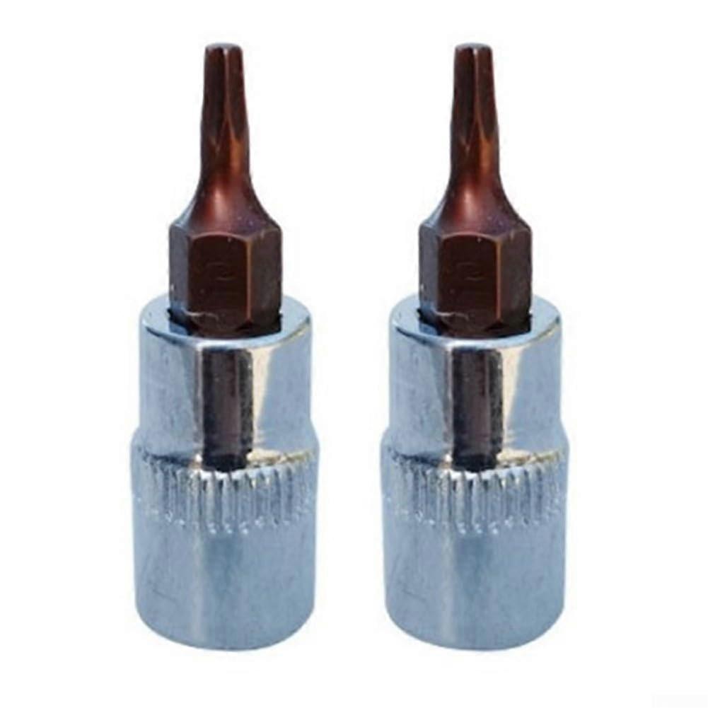 Torx Screwdriver Bits T8 T40 2-Piece Set For 1/4-Inch Drive, Workshop Use
