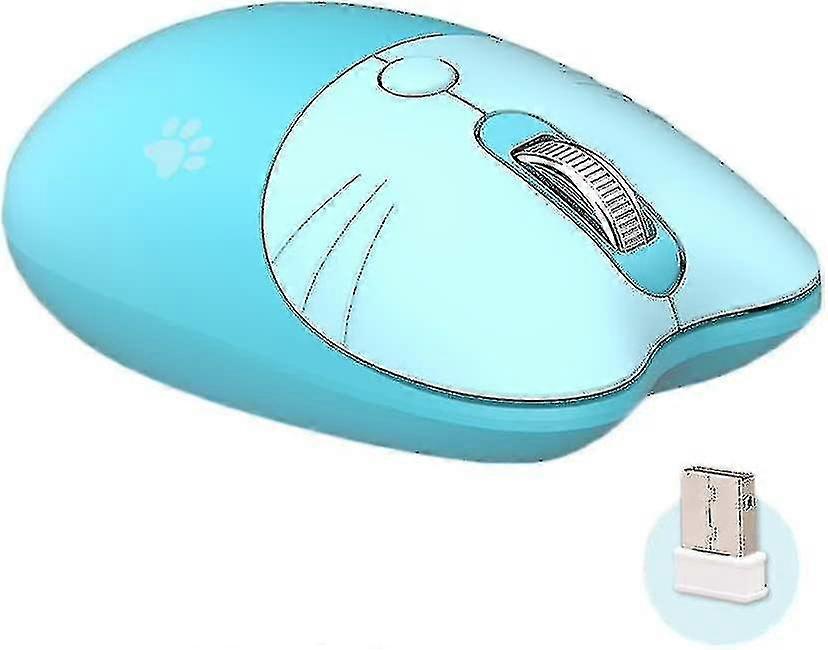 Wireless Mouse 2.4g Cartoon Silent Mouse Home Office Essential