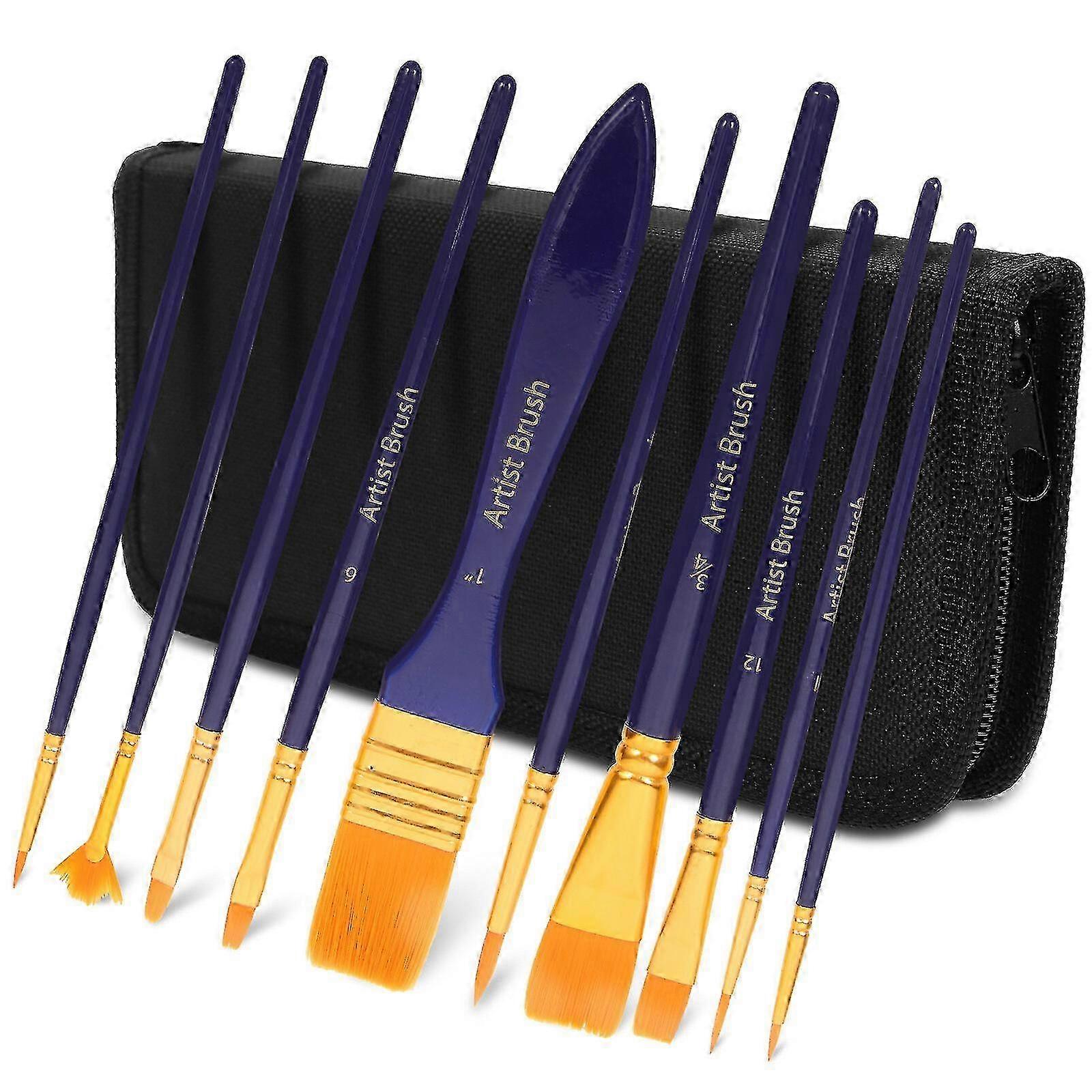 1 Set Of Portable Paint Brushes Multi-function Artist Brushes Profe...