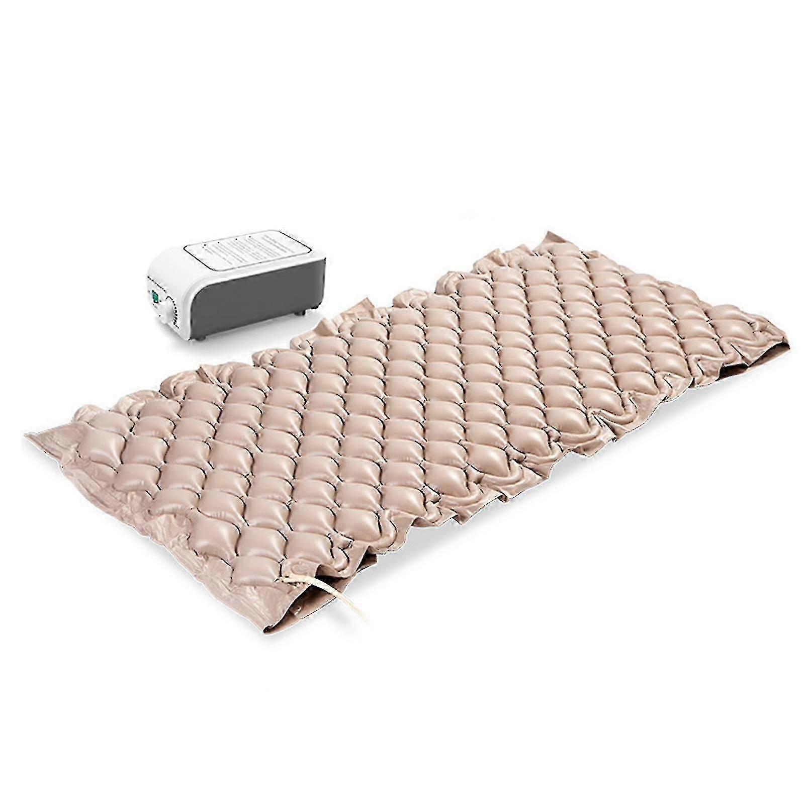 Low noise inflatable mattress for nursing homes with spherical air cells