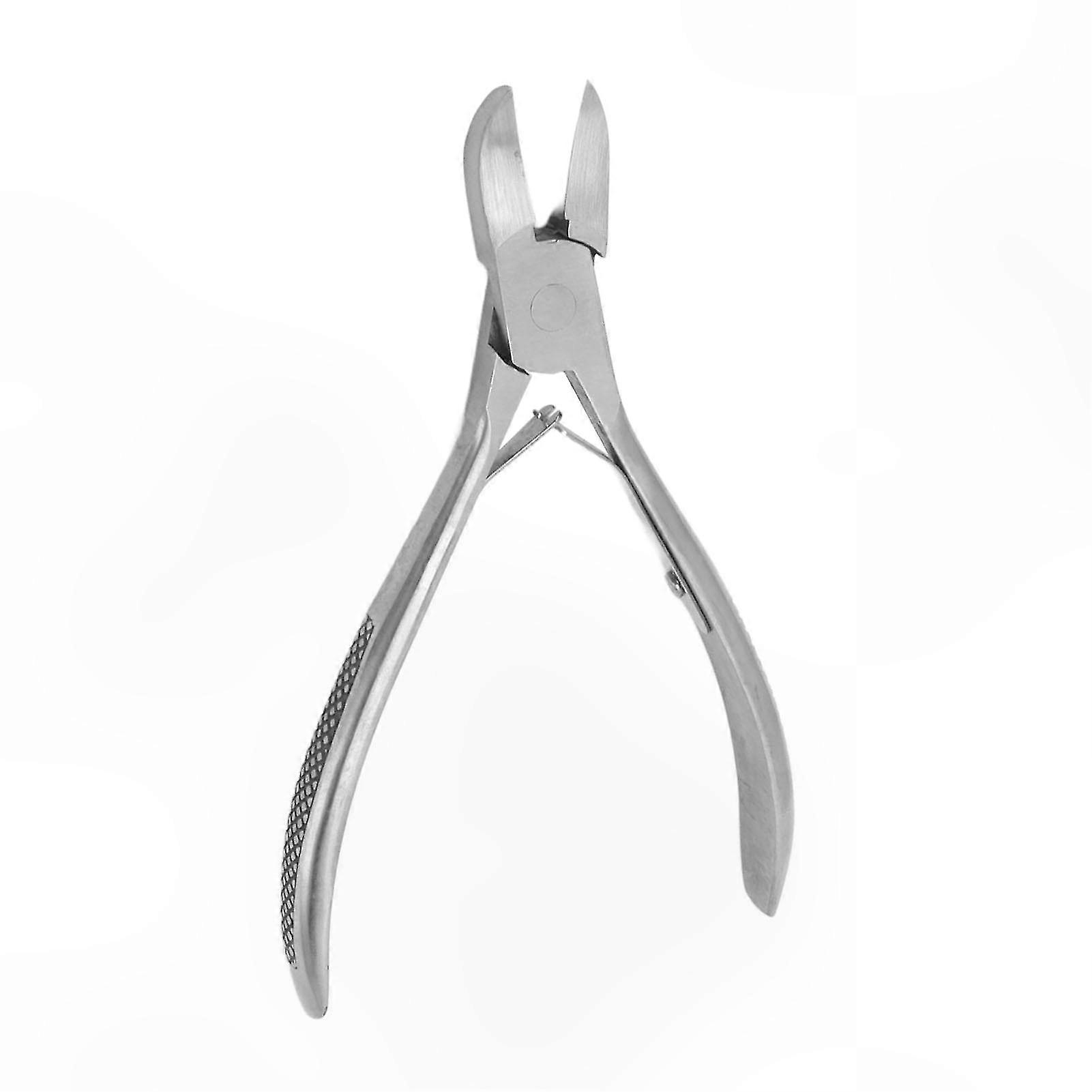 Curved Tip Stainless Steel Tooth Nipper for Livestock 14cm Spring Handle Durable Rust-Resistant Dental Tool