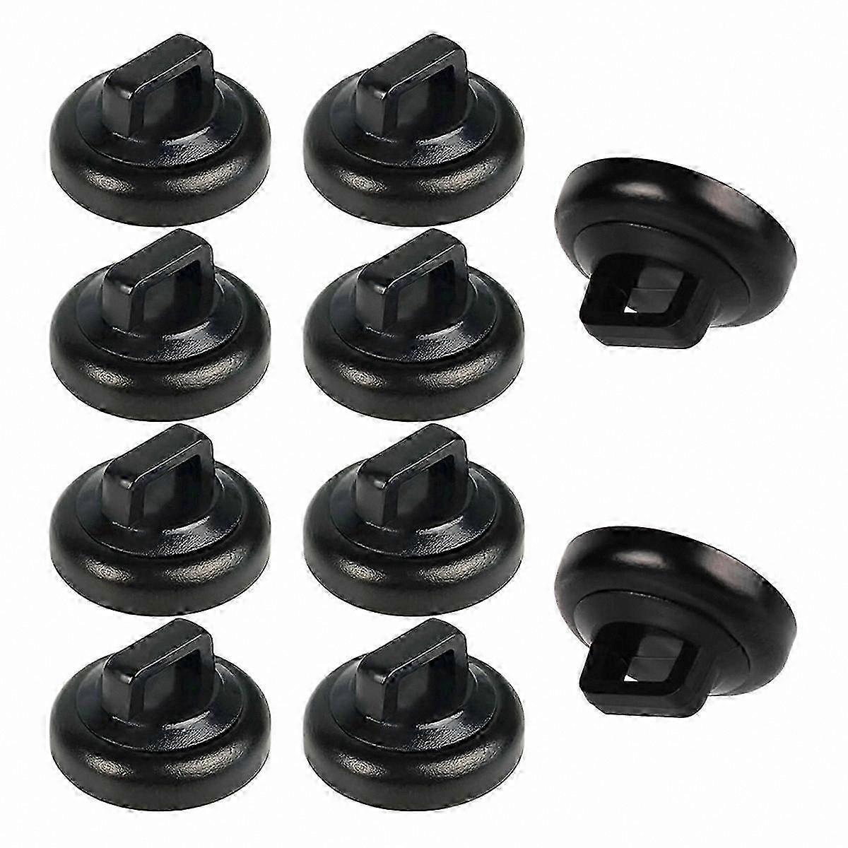 Multipurpose Magnetic Cable Clips - 10 Pack Black Zip Tie Mounts for Wire Organization and Management Solutions