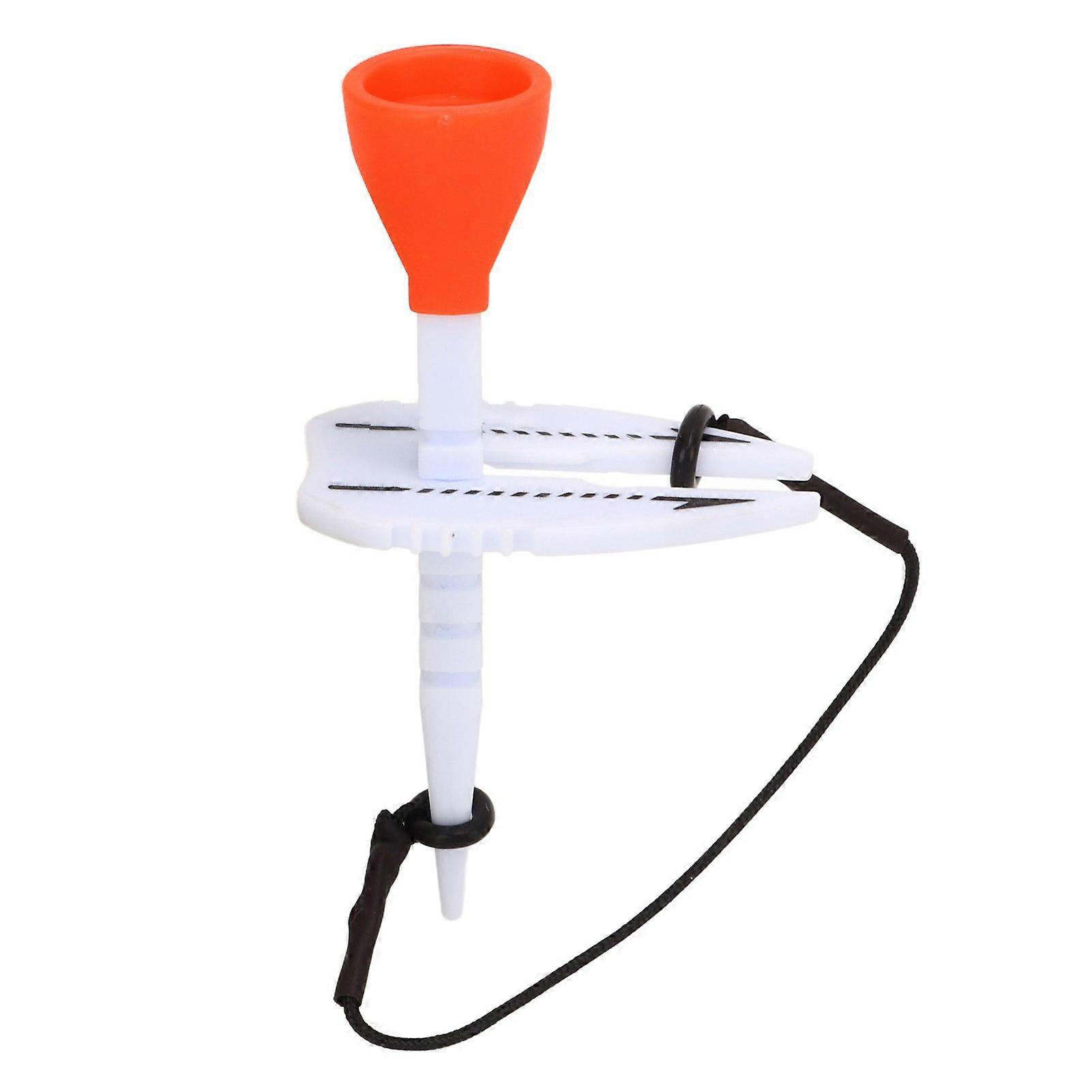 Adjustable 35-55mm Orange Golf Tees Plastic Silicone 85mm