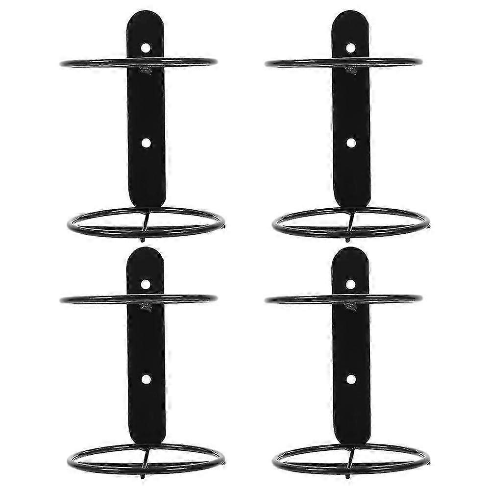 4szt Wall Mounted Wine Rack Beer Bottle Display Holder Pojedyncza butelka Wall Rack Metal Wine Holder