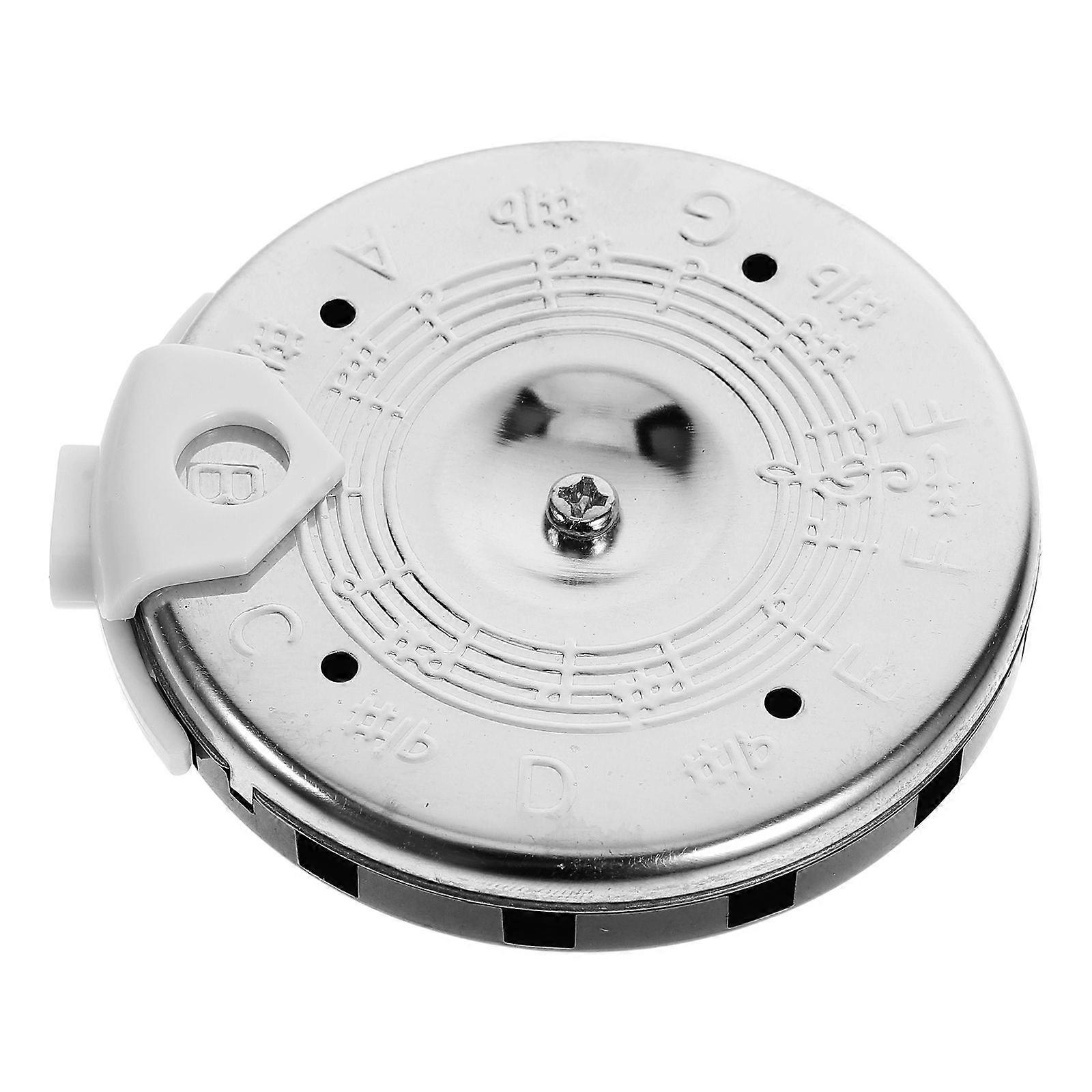 13 Tone Note Key Chromatic 13 Holes F-F Pitch Pipe Guitar Tuner Tuning Violin Bass (Silver)