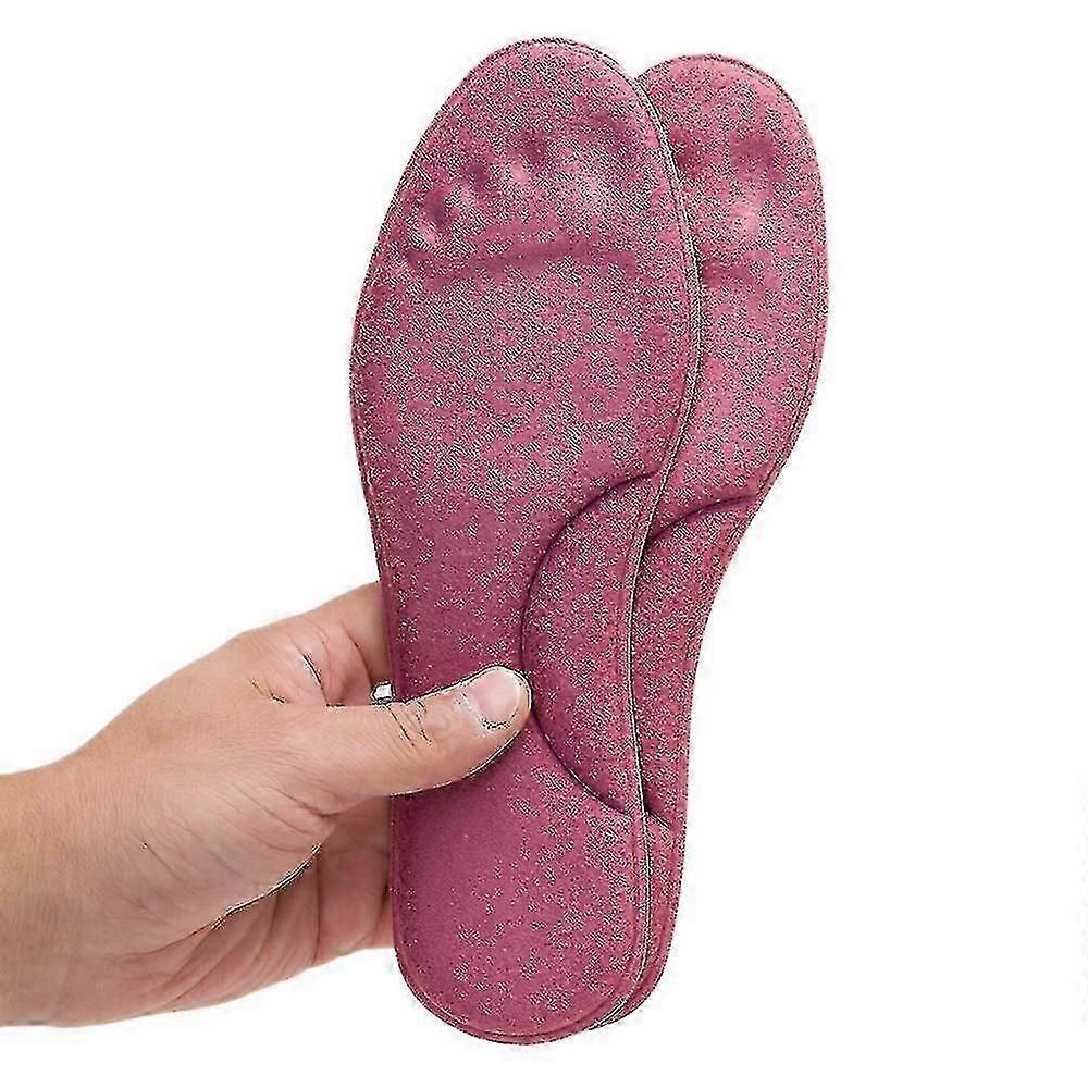 Self-Heating Thermal Insoles with Memory Foam Arch Support for Women's Winter Sports Shoes