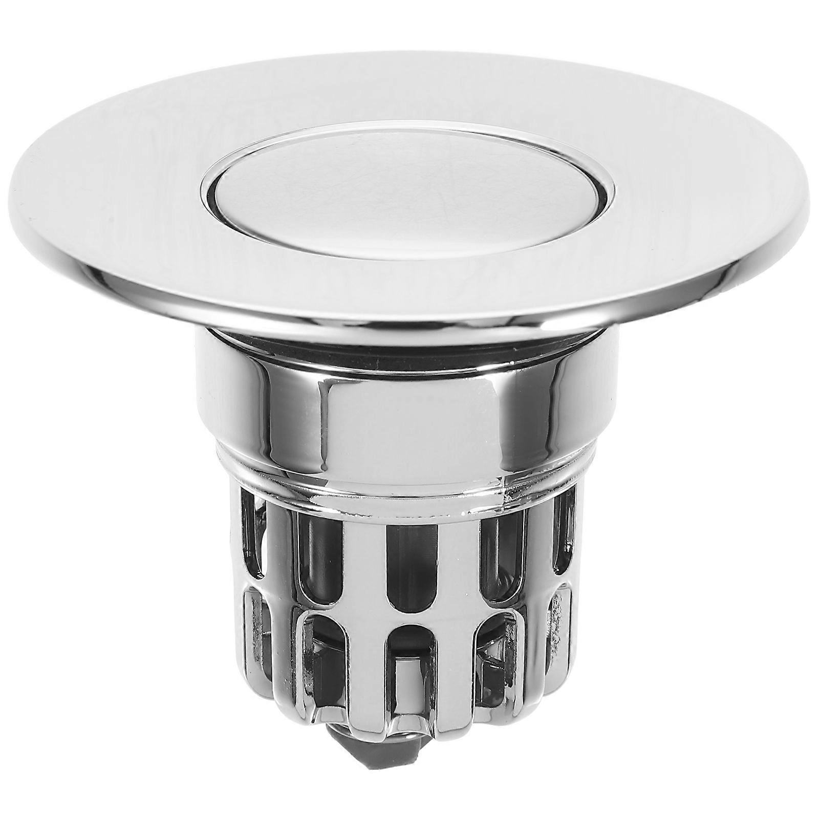 Sink Drain Stopper Bathroom Sink Plug Press Type with 4Pcs for Home Use