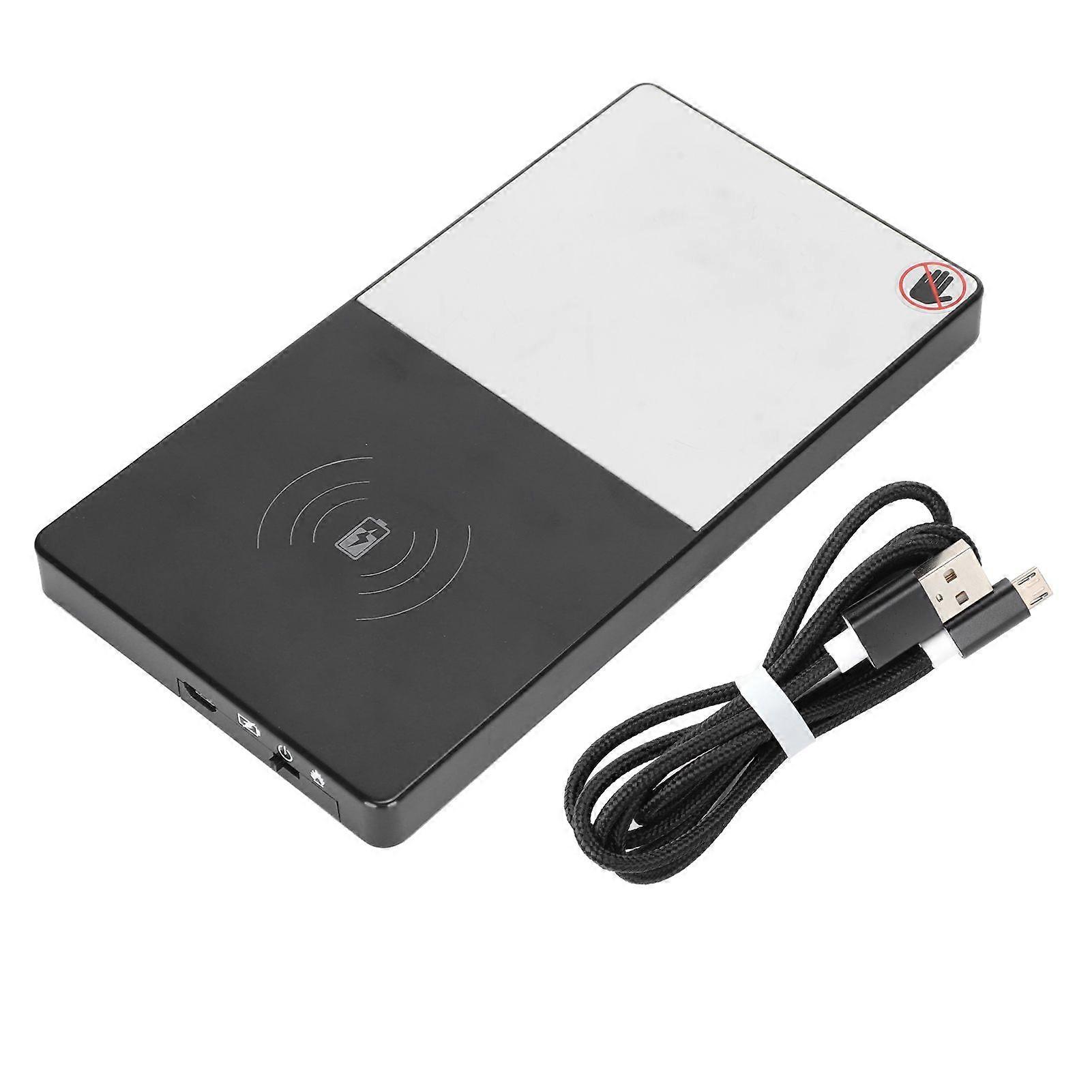 Cup Warmer Wireless Charger Station Black USB Heating Coaster Multifunctional Pad