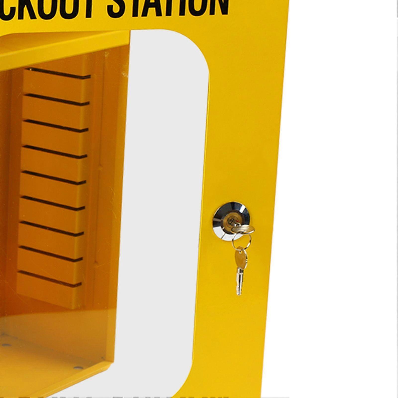 Lockout Tagout Station Wall Mounted Steel Construction Heavy Duty LOTO ...