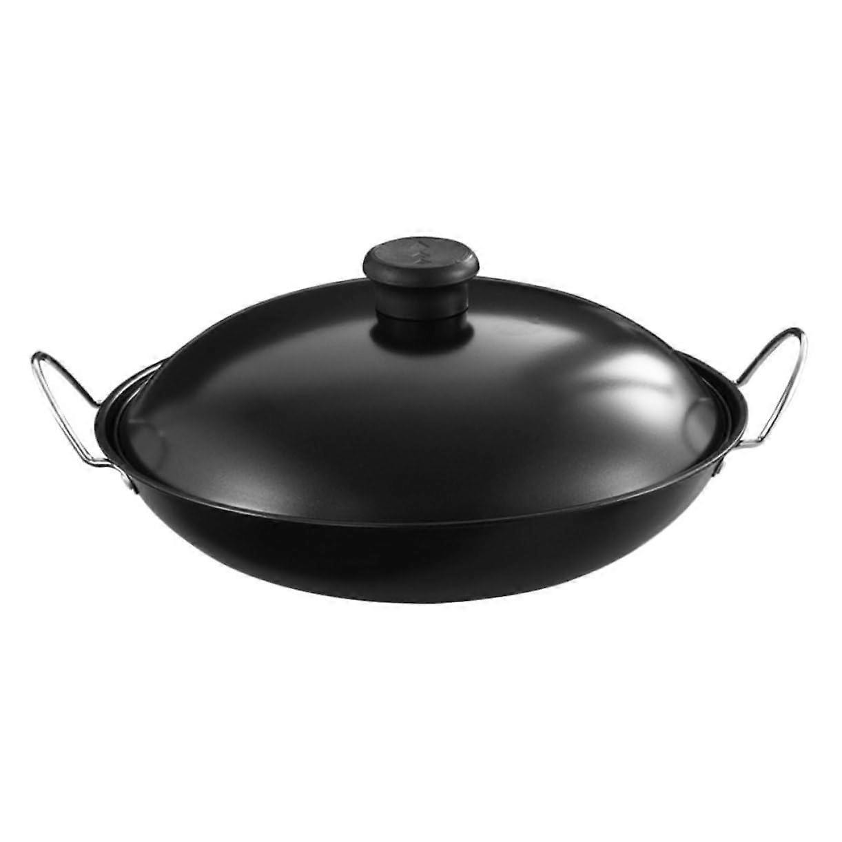 Double Handle NonStick Frying Pan Induction Hob Compatible DualHandle Wok Style Pan