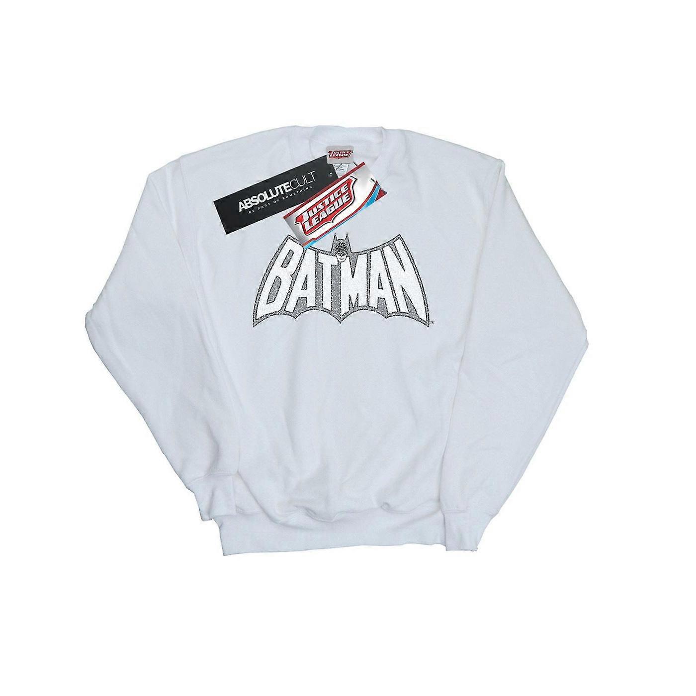 DC Comics Herr Batman Retro Crackle Logo Tröja