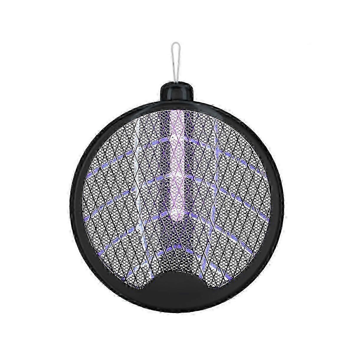 3000V Electric Mosquito Swatter with Lamp USB Rechargeable Foldable Bug Zapper Summer Fly Swatter/H