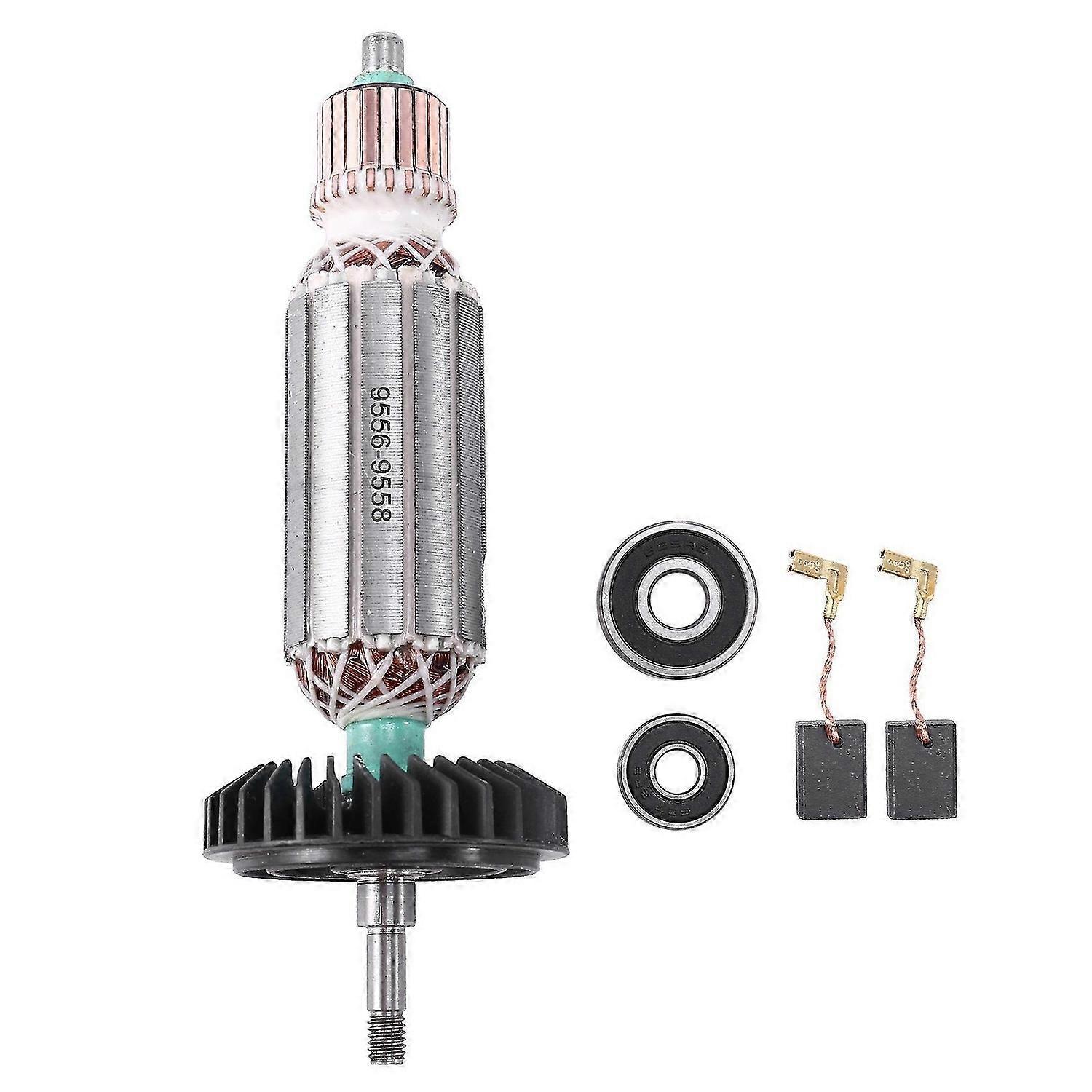 Rotor d’armature AC220V-240V de remplacement pour meuleuse d’angle 9556 9557 9558 9556NB 9556HN 9557NB 9557HN