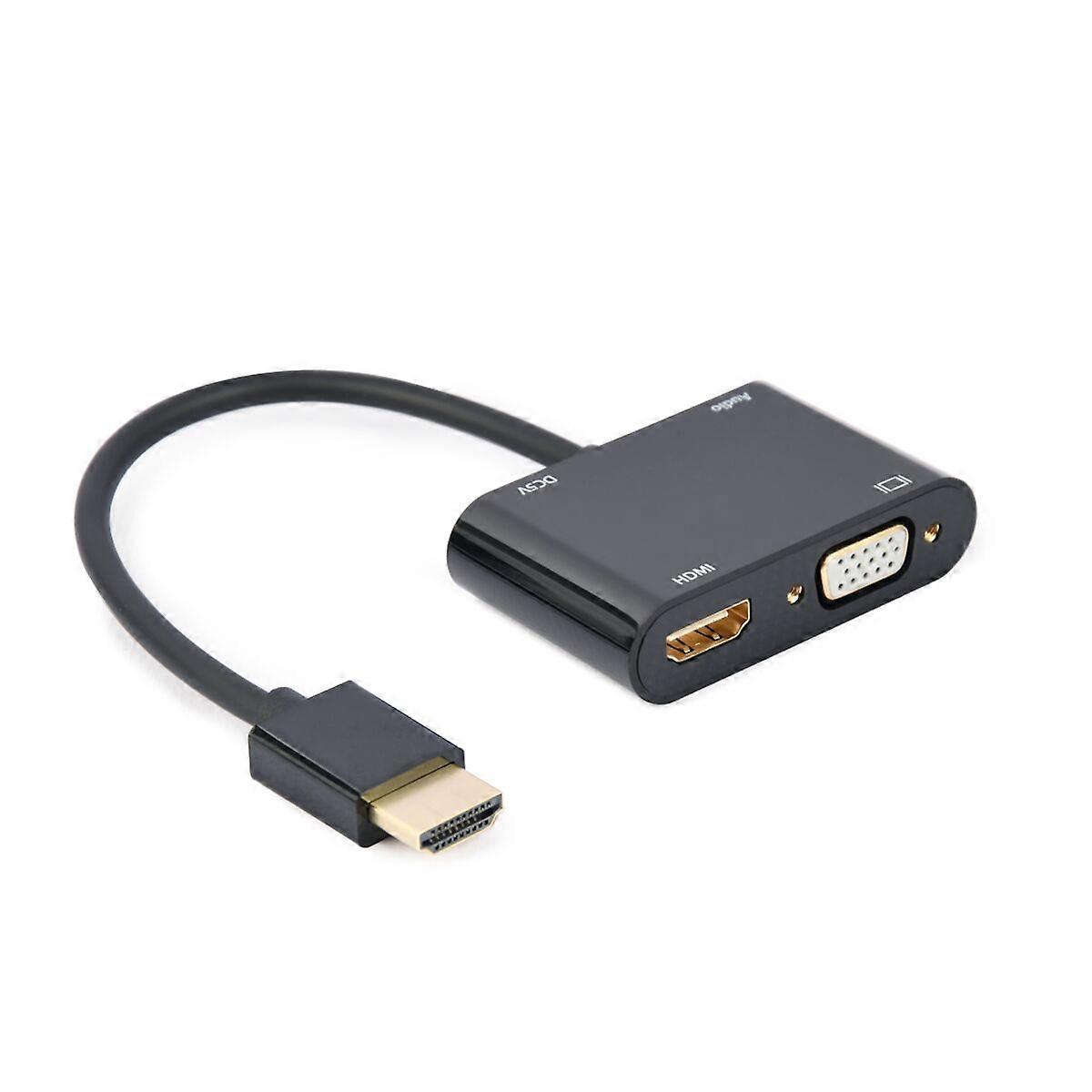 Adattatore HDMI a VGA GEMBIRD A-HDMIM-HDMIFVGAF-01 Nero