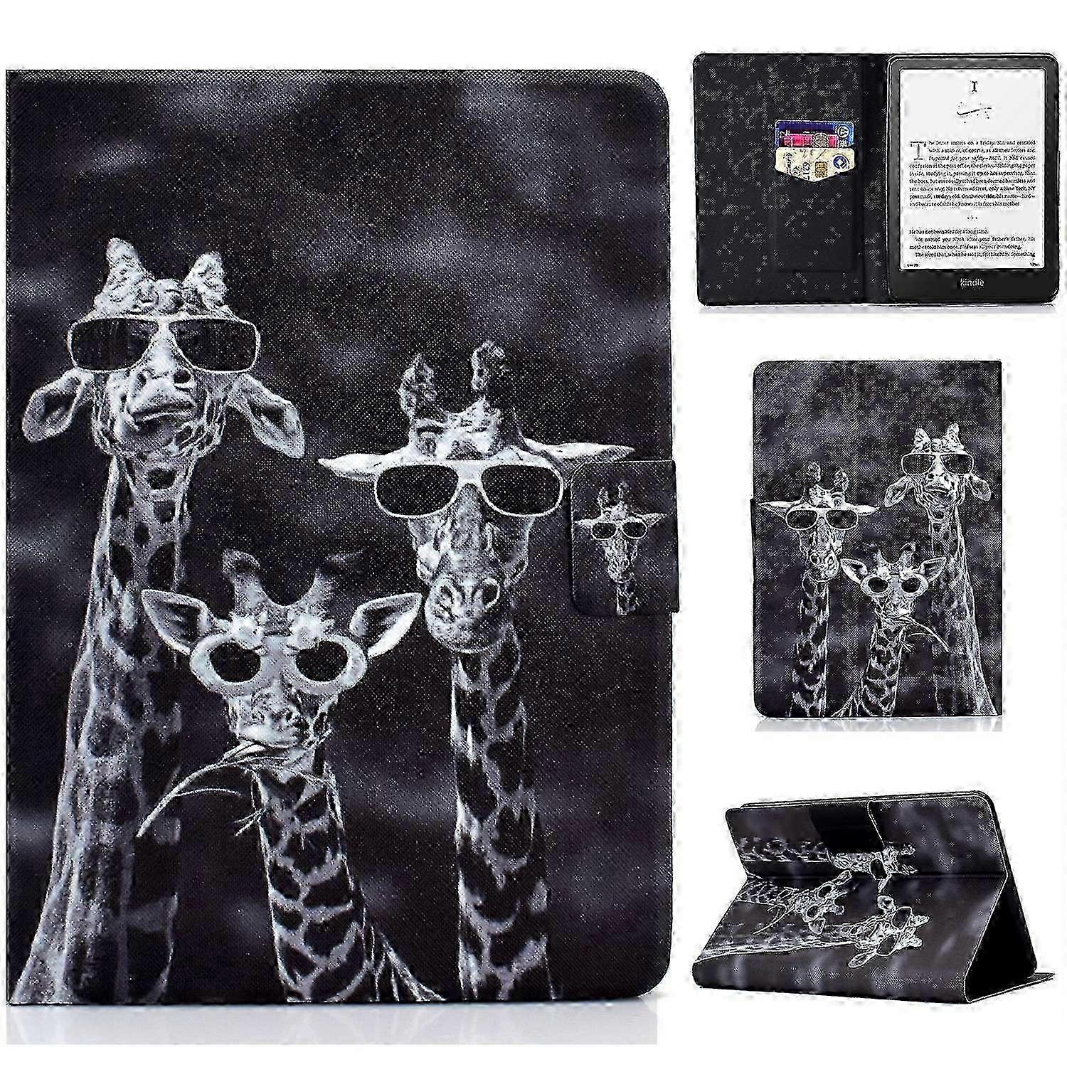 For Kindle Paperwhite (2024) Case Stand Pattern Printed Leather Cover - Shooting Star
