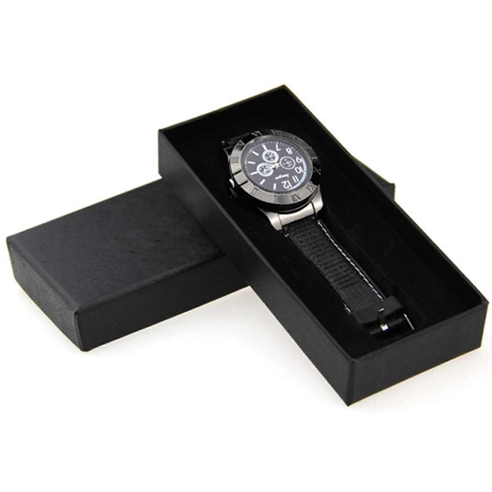 Montre briquet USB pour homme, élégante et attrayante, 2 en 1, cadeau d'affaires pour homme