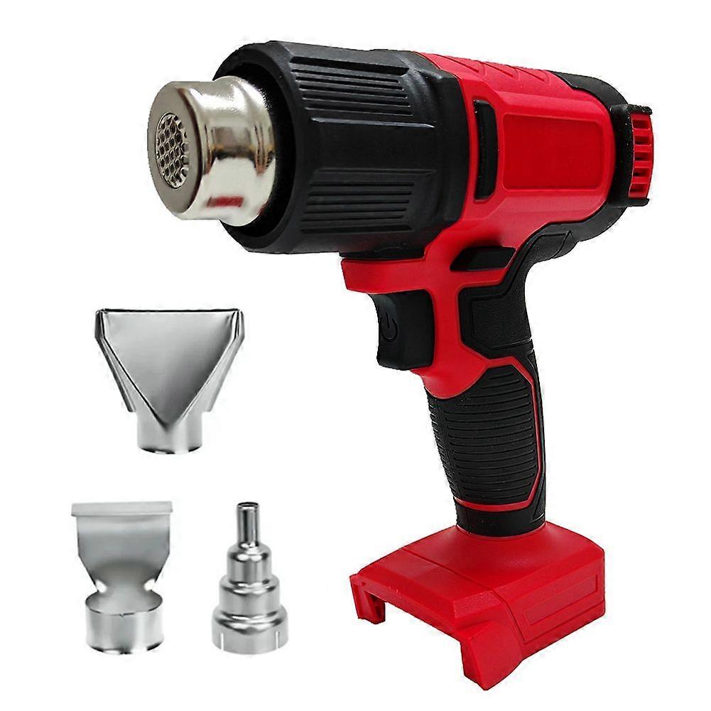 For 18V Battery Hot Air 60-540 Adjustable Cordless Heat with 3 Nozzle LCD Display Power Tools