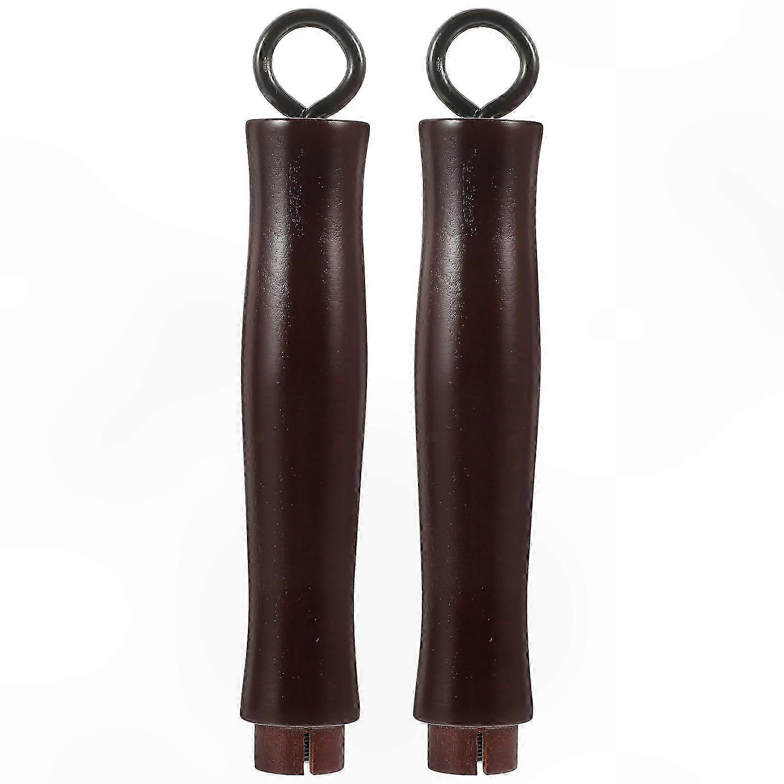 Detachable Wooden Pot Handle with Metal Component for Kitchen Use Replacement Part Universal Fit Long Design