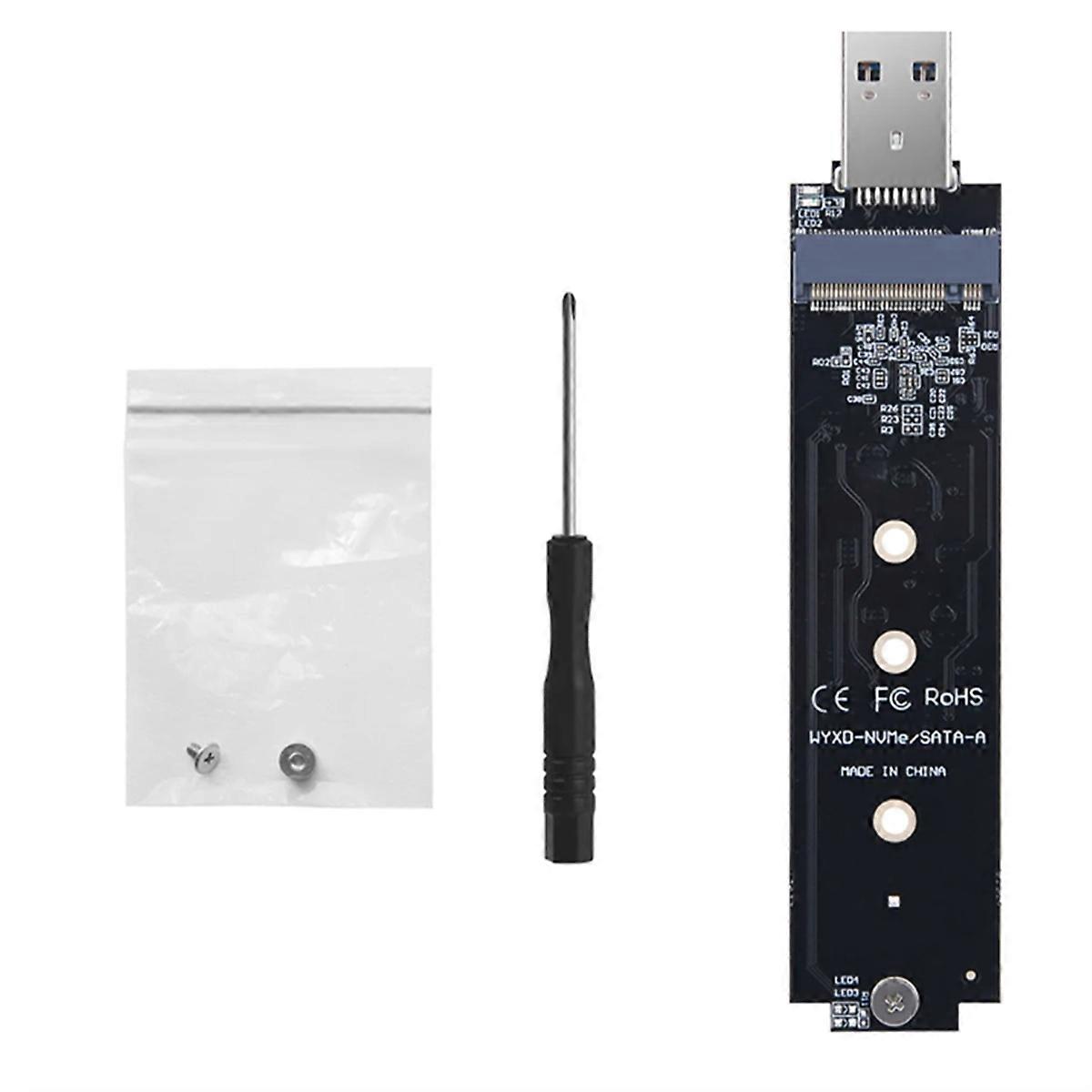 Inline Adapter Board NVMe PCIE To USB 3.1 Type A M.2 Adapter Board