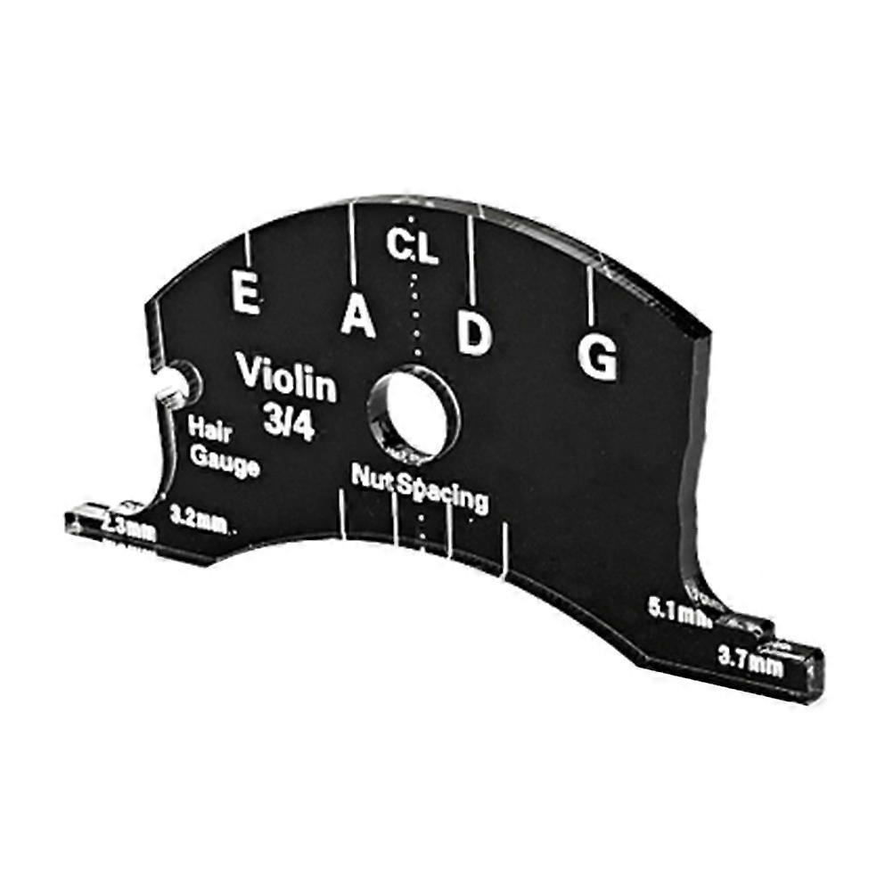 Black Plastic Violin Bridge Repair Tool Practical Instrument for Measurement