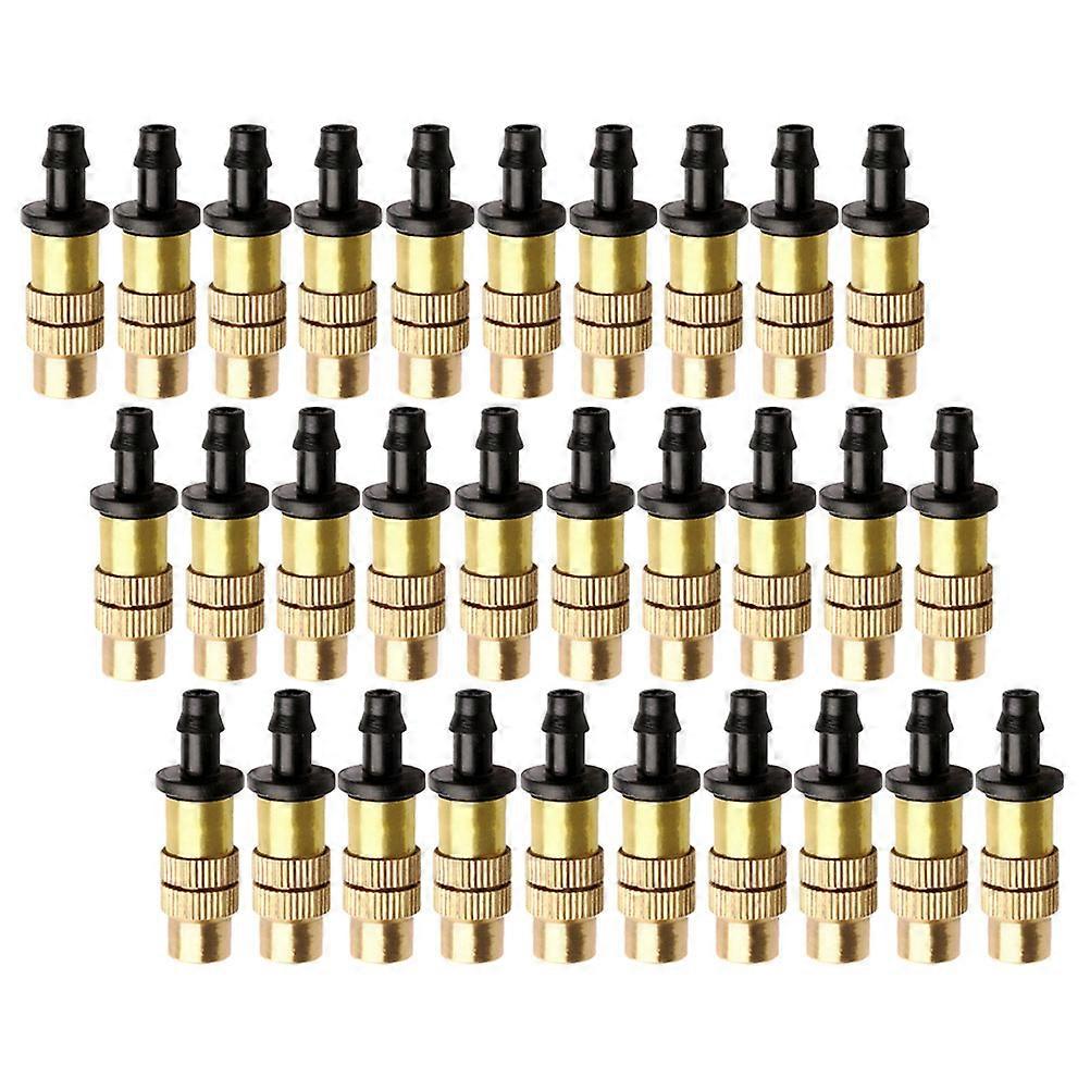 Copper Nozzle Irrigation System Adjustable Spray For Greenhouse 3.5x0.8 Cm Easy Installation 150 Pcs