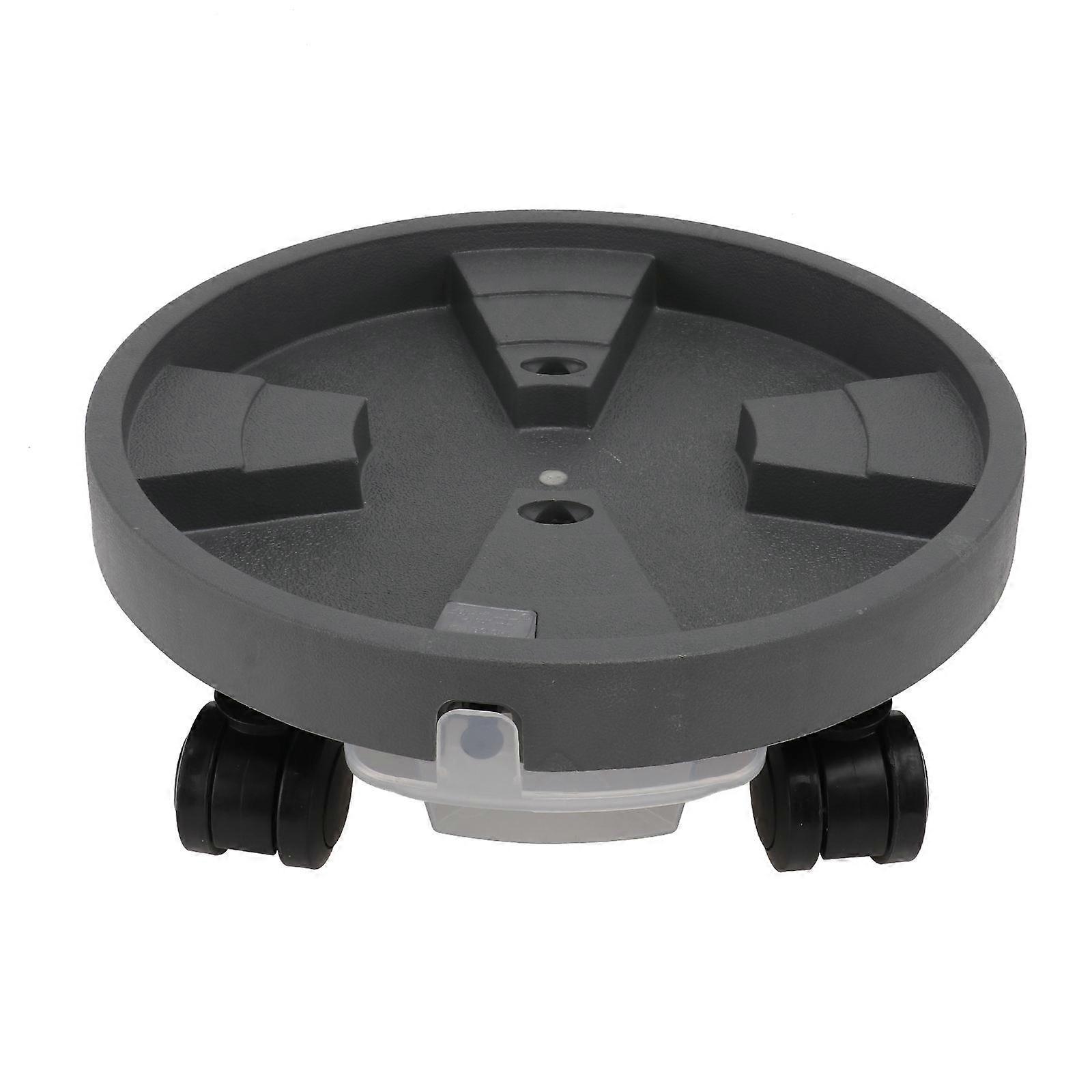 Movable Plant Pot Tray Flowerpot Base with Roll Wheels 2Pcs for Home