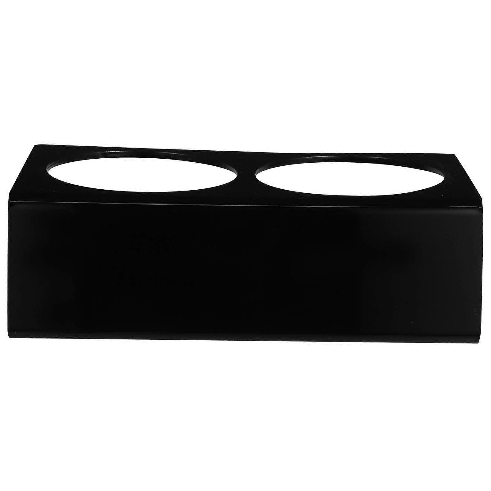 Bottle Holder Double-Slot Acrylic Display Stand For Supermarket Display Beverage Storage 17.30X9.00X5.20CM Sturdy Structure 1Set