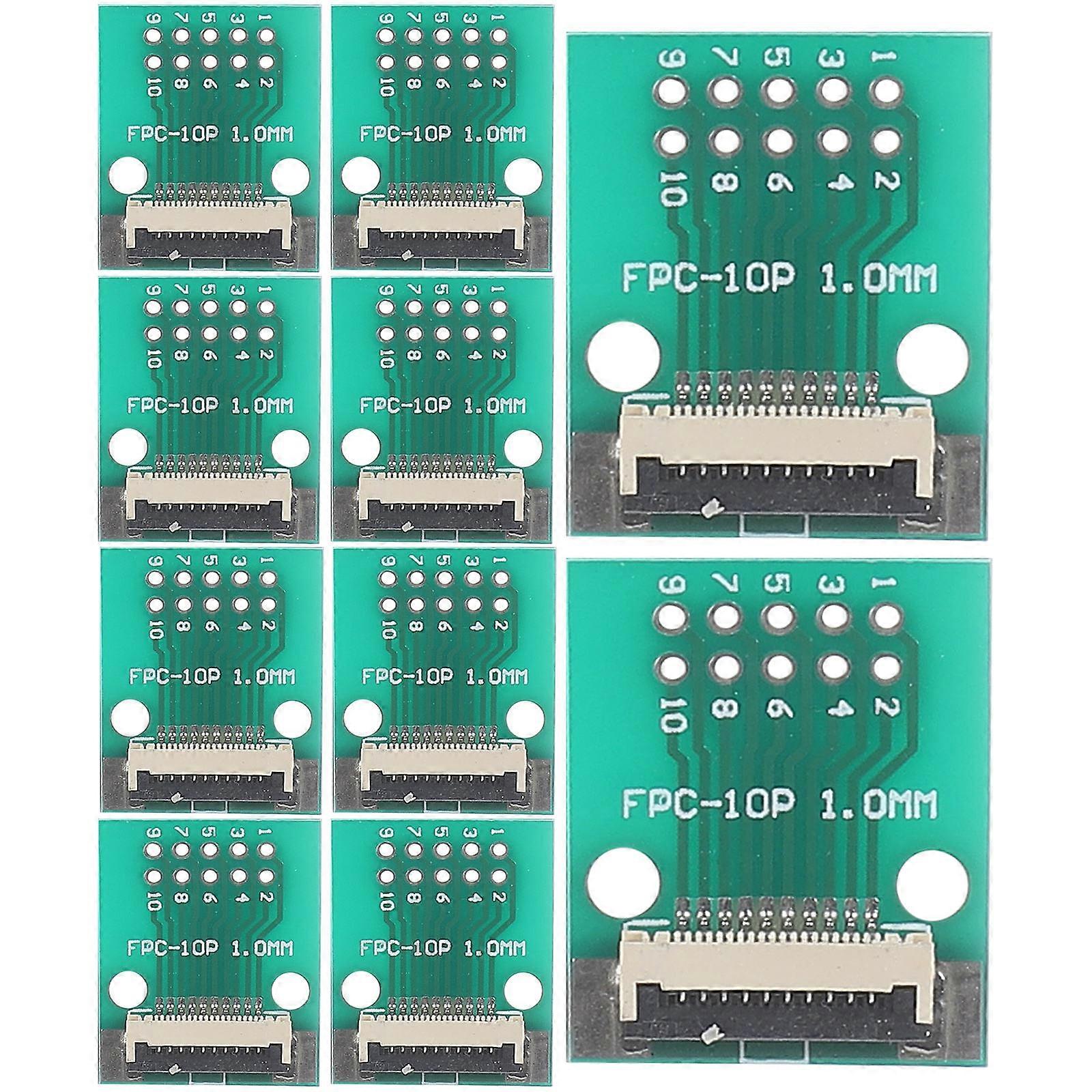 Fpc 10 Pin Connector Board Adapter for Cable with 50Pcs Included