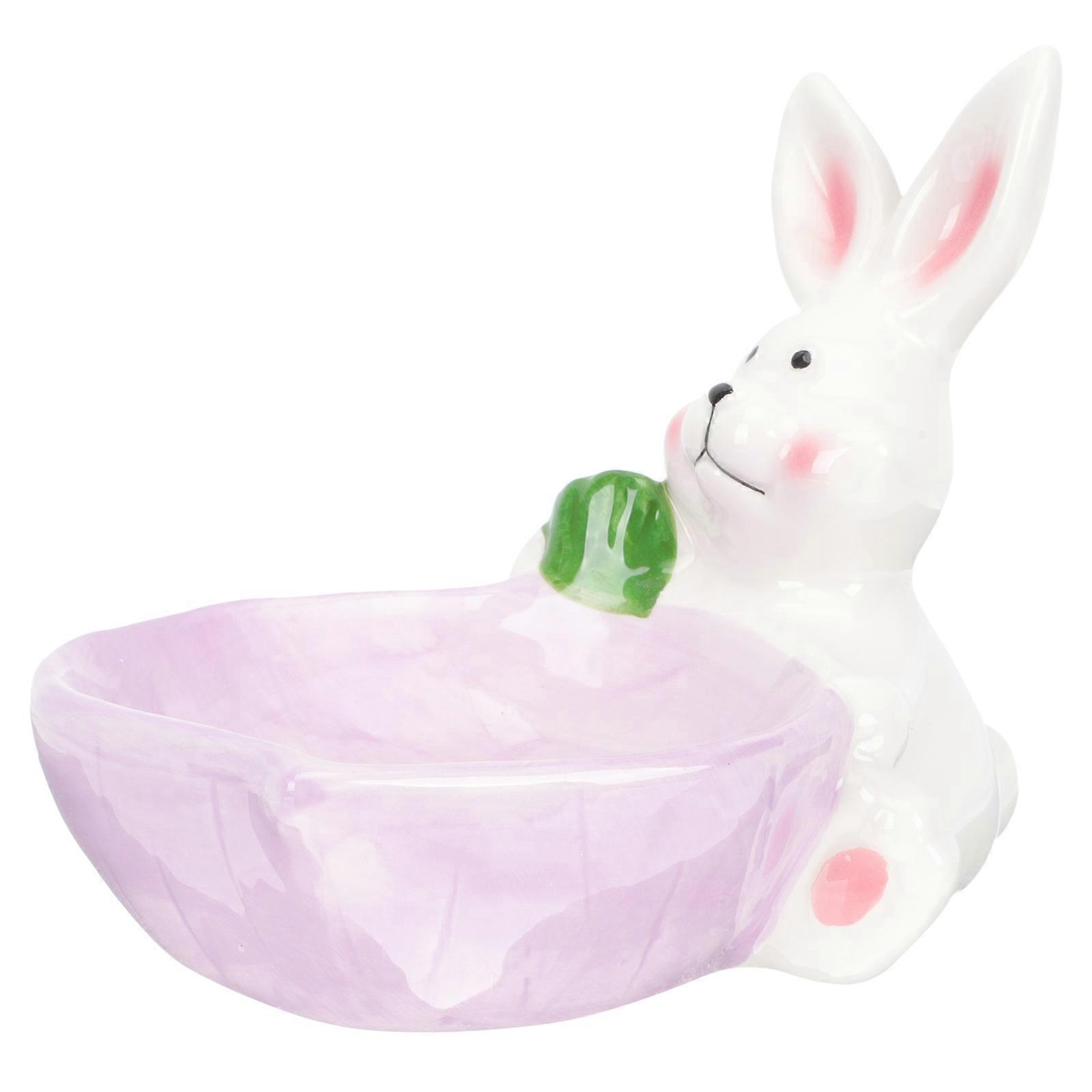 Adorable Pattern Cat Bowl Ceramic Feeding Bowl for Pet Use