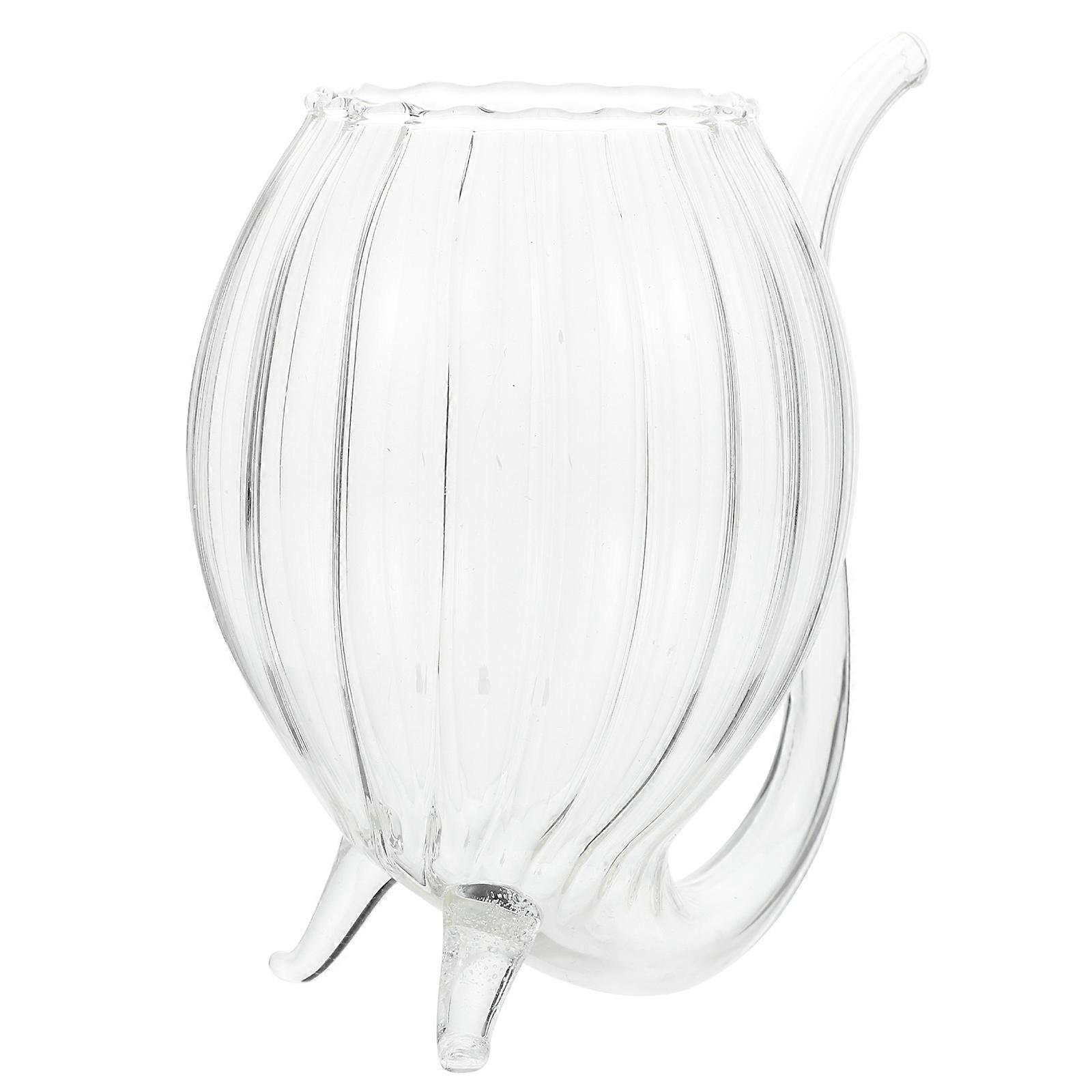 Glass Wine Glass Cup for Beverage Drinking with 2Pcs Transparent Cups