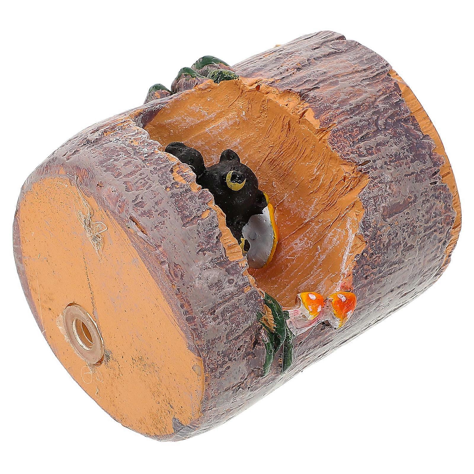 Flower Bed Pot Black Bear Succulent Planter for Office 2Pcs