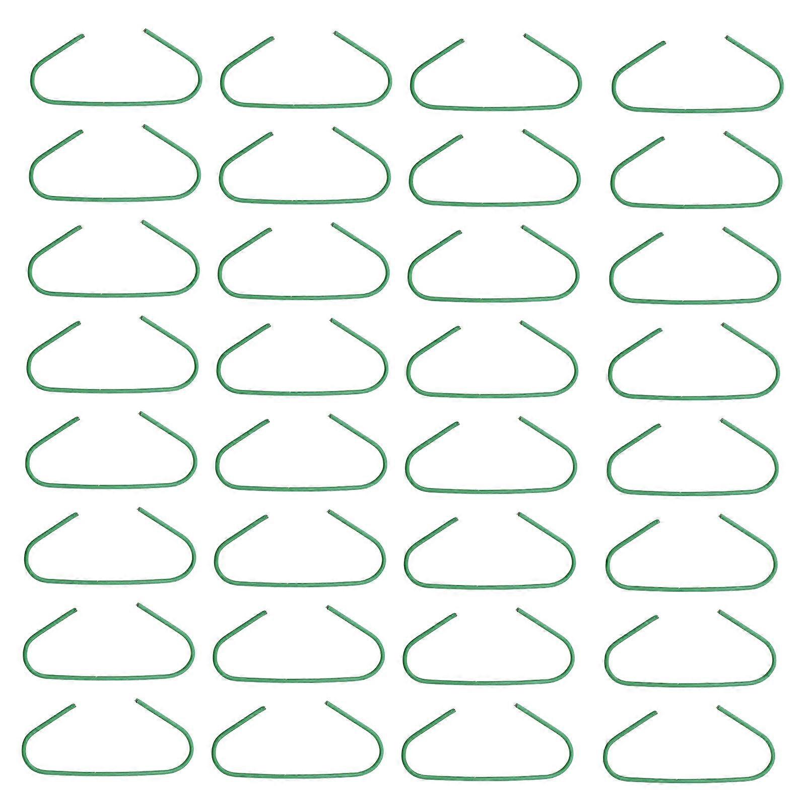 Xmas Hanging Hooks for Decoration 400Pcs Christmas Tree C-Shaped Green Hooks