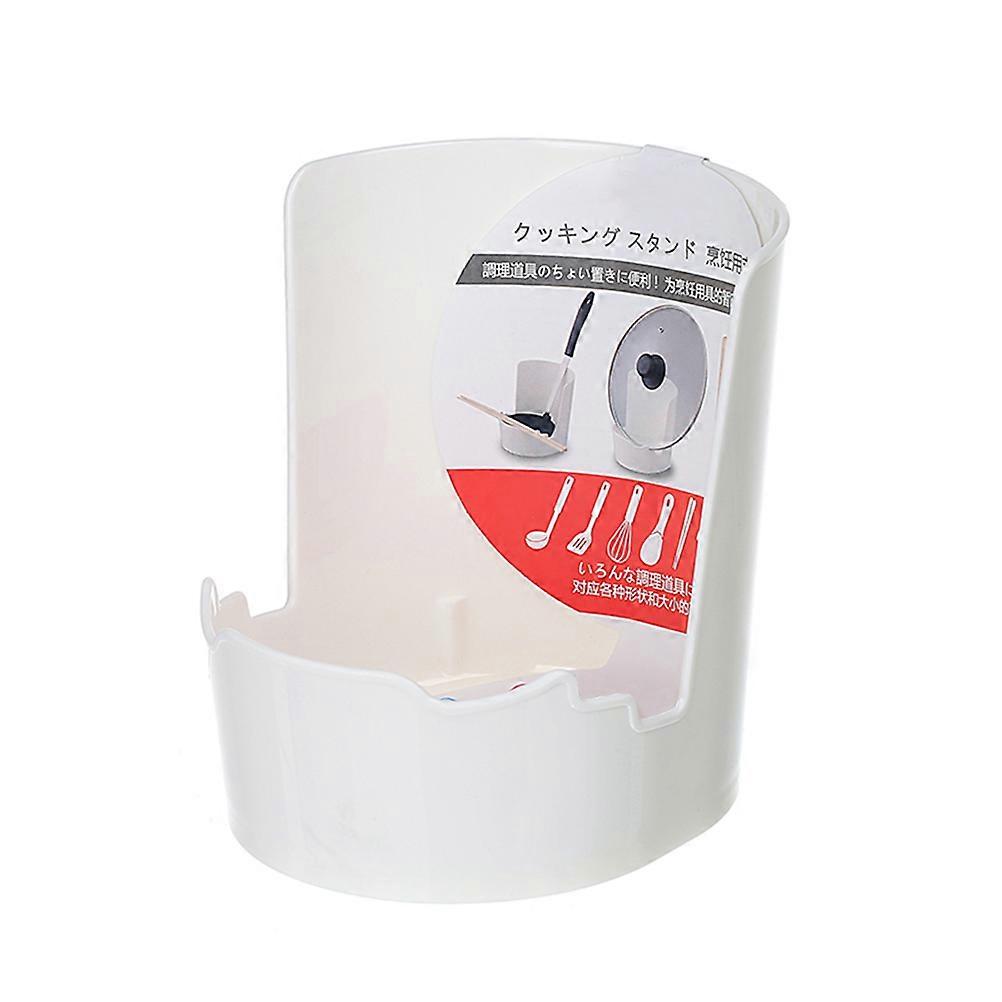 Utensil Organizer Pot Lid Stand for Kitchen Use 2Pcs White Rack