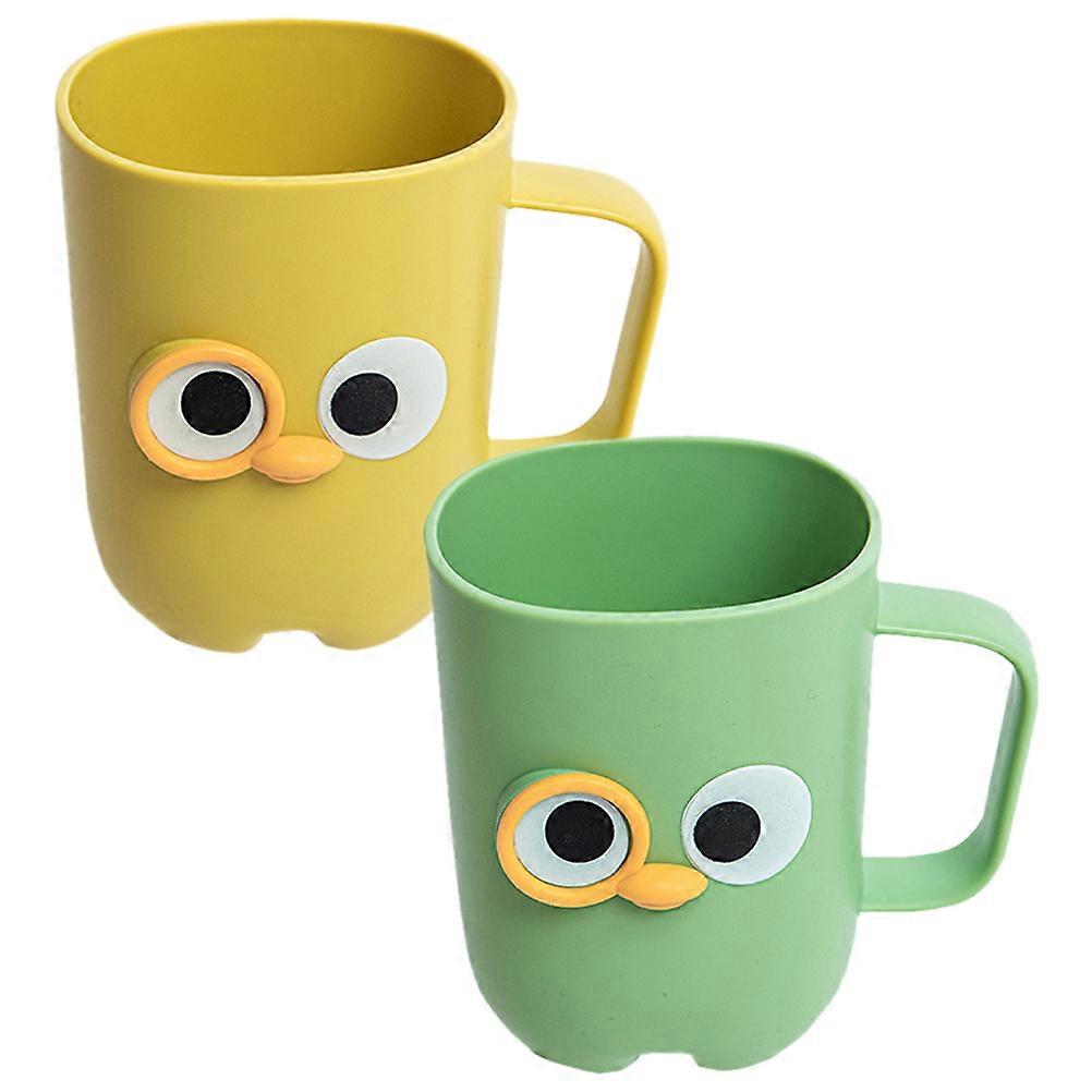 Toothbrush Holders Brushing Cup for Home 6Pcs Plastic Storage Cups