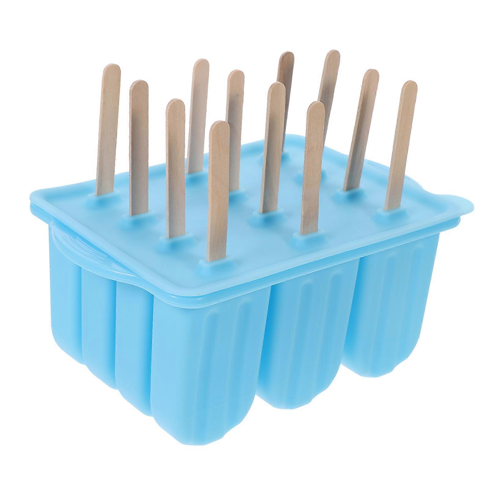 Silicone Popsicle Mold Popsicle Maker for DIY Use 3Sets Sky-Blue Color