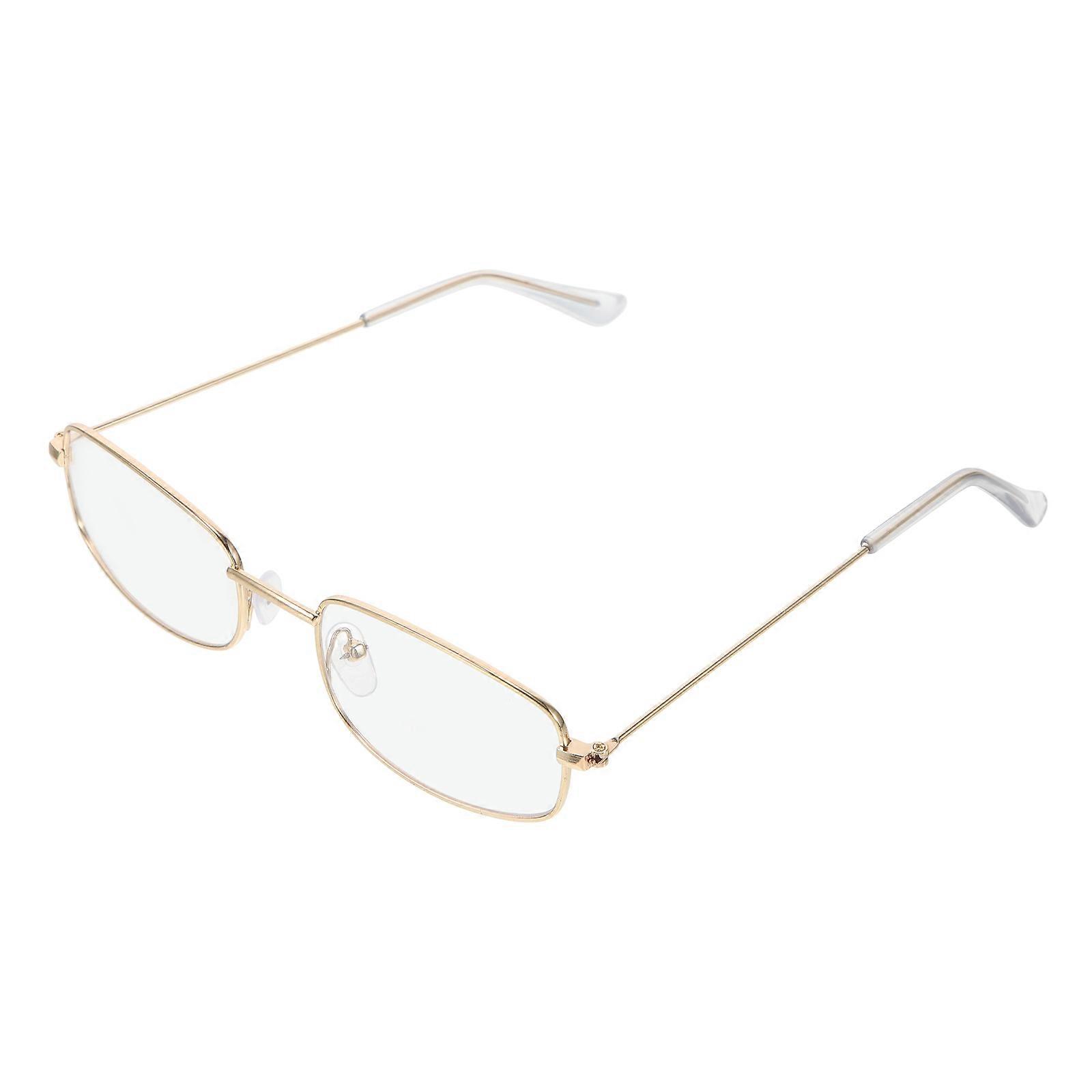 Anti-Blue Light Glasses Frames Women Chic Eyewear Rectangular Multi Alloy Frame Design 1Pcs