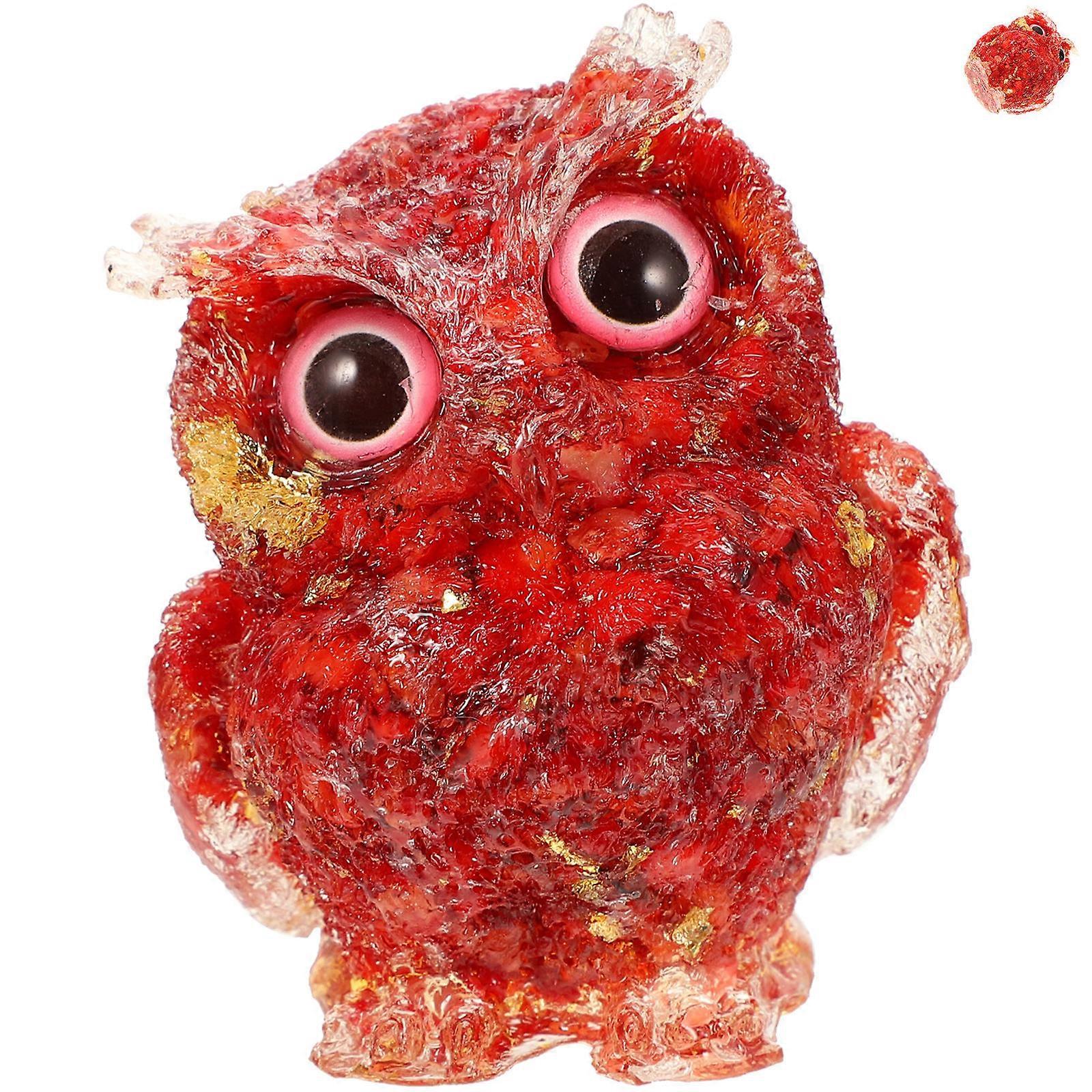 Creative Desktop Ornament Crystal Owl Statue for Decoration