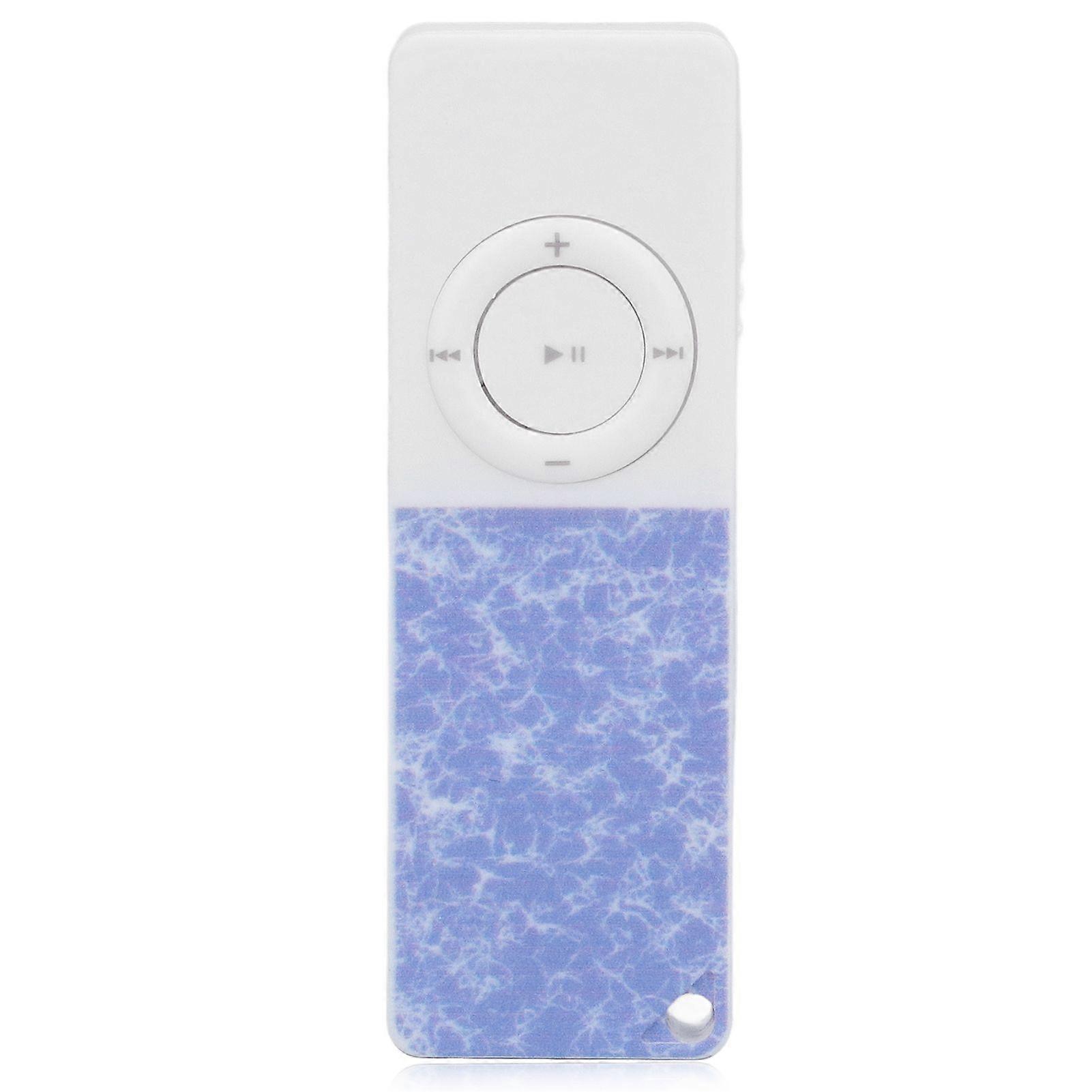 MP3 Player Slim Classic Multifunction HiFi Lossless Sound Music Player Supports Up to 64GB Blue