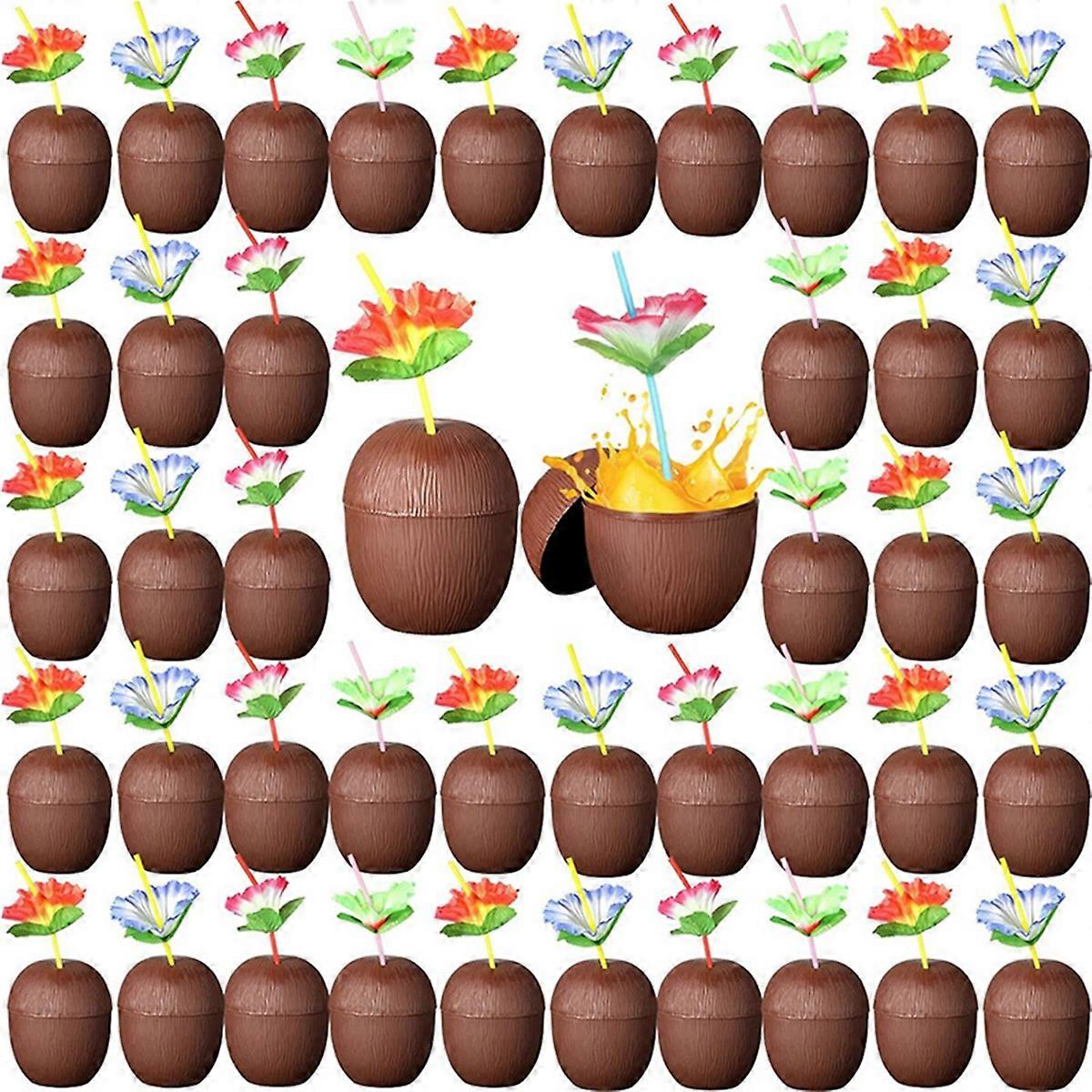 Hawaiian Summer Pineapple Coconut Drinking Cup Juice Drink Cups